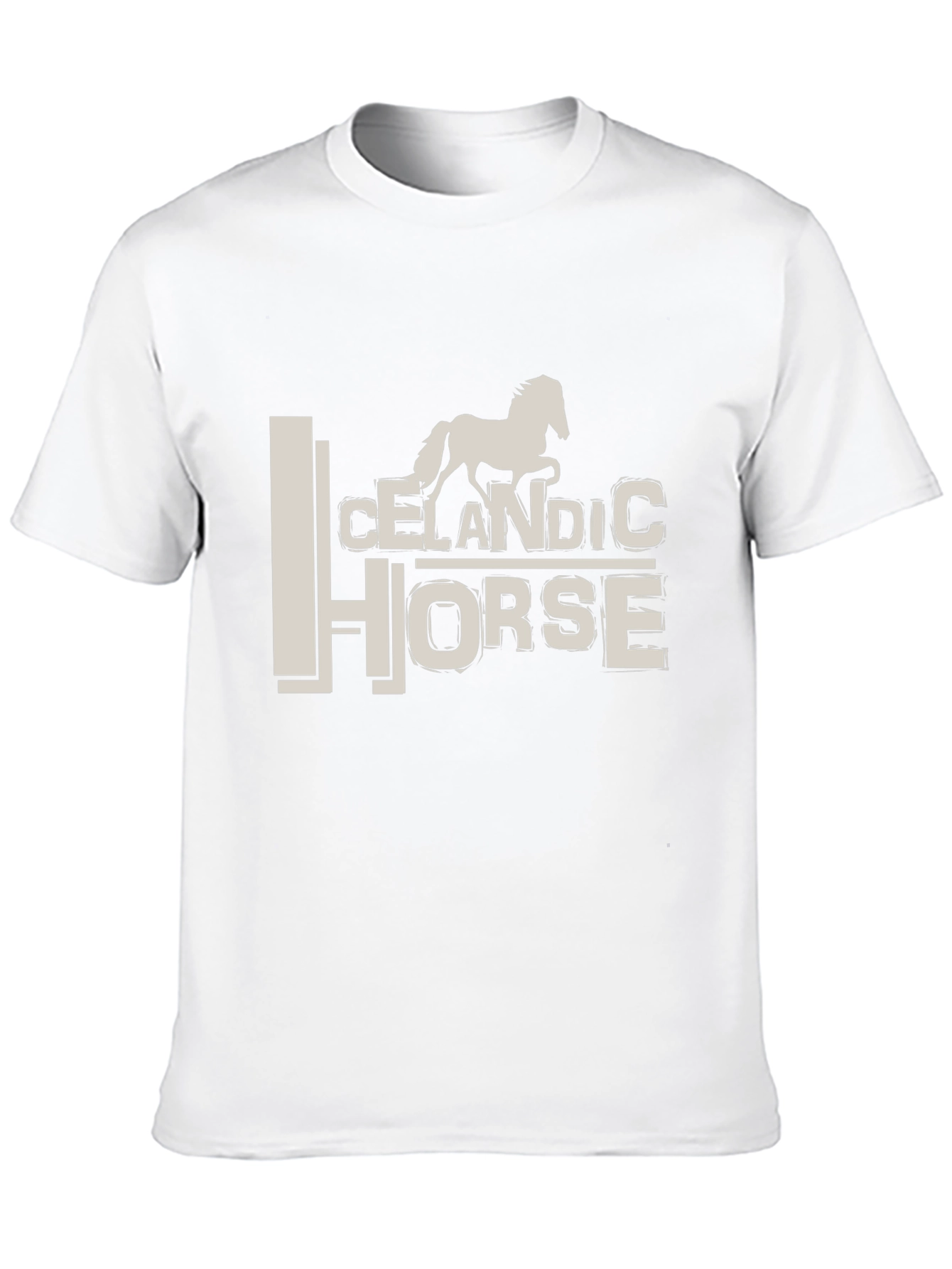 Icelandic Horse Graphic Tee - Stylish Black T-Shirt