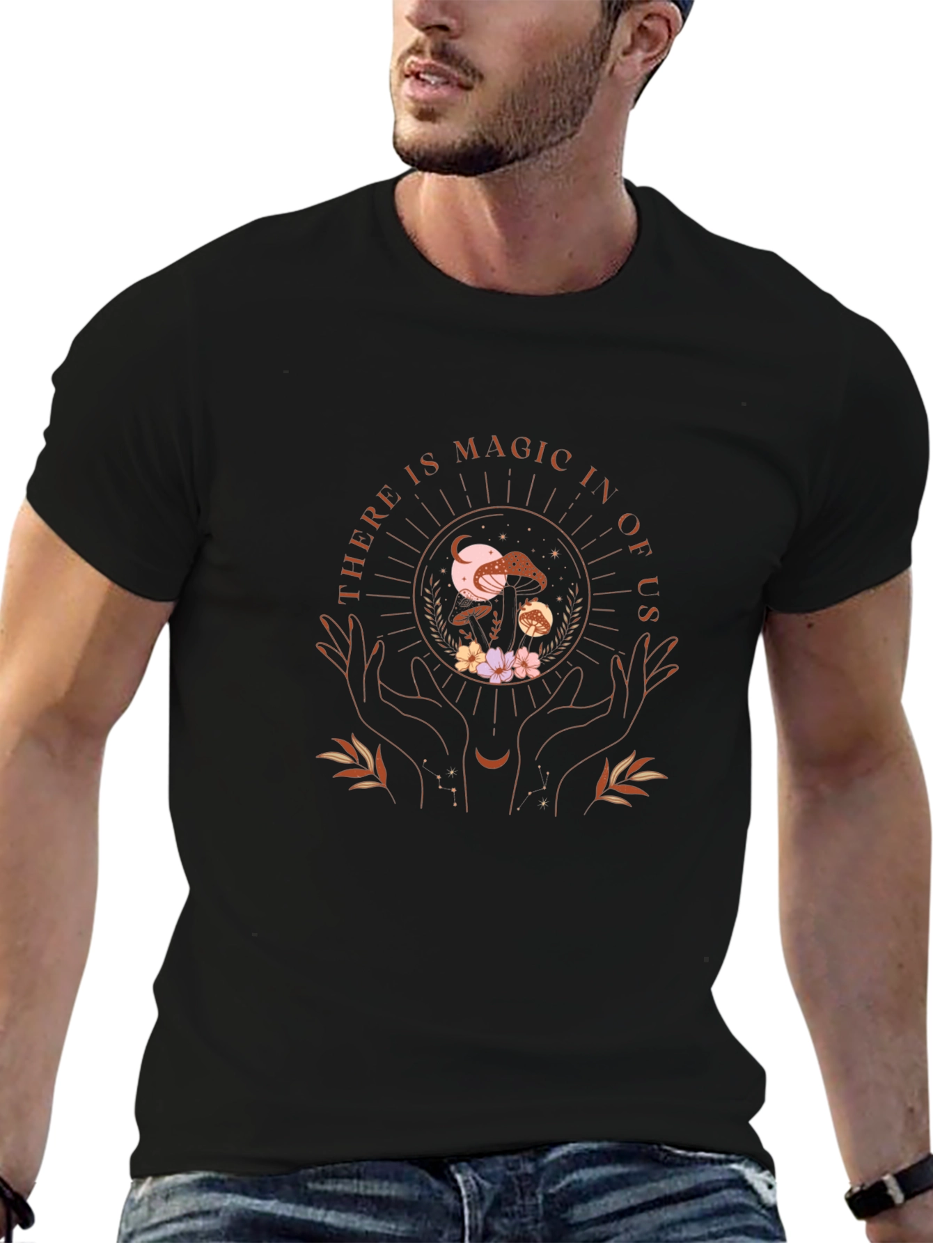 Magic Within Us Graphic Tee - Boho Mystical Shirt