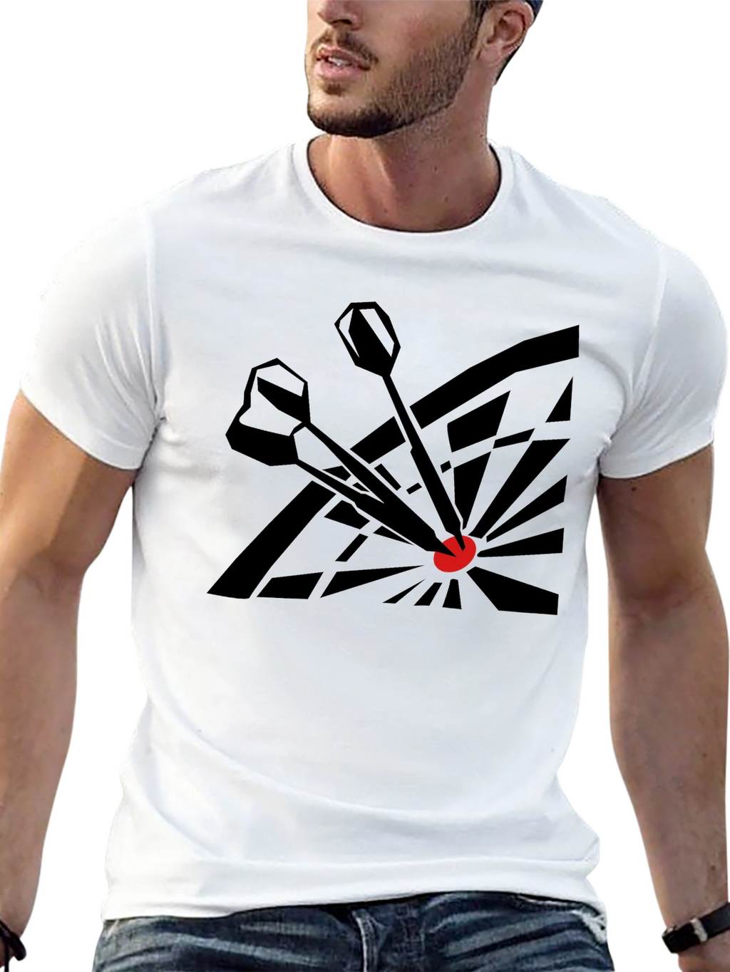 Darts Bullseye Black T-Shirt