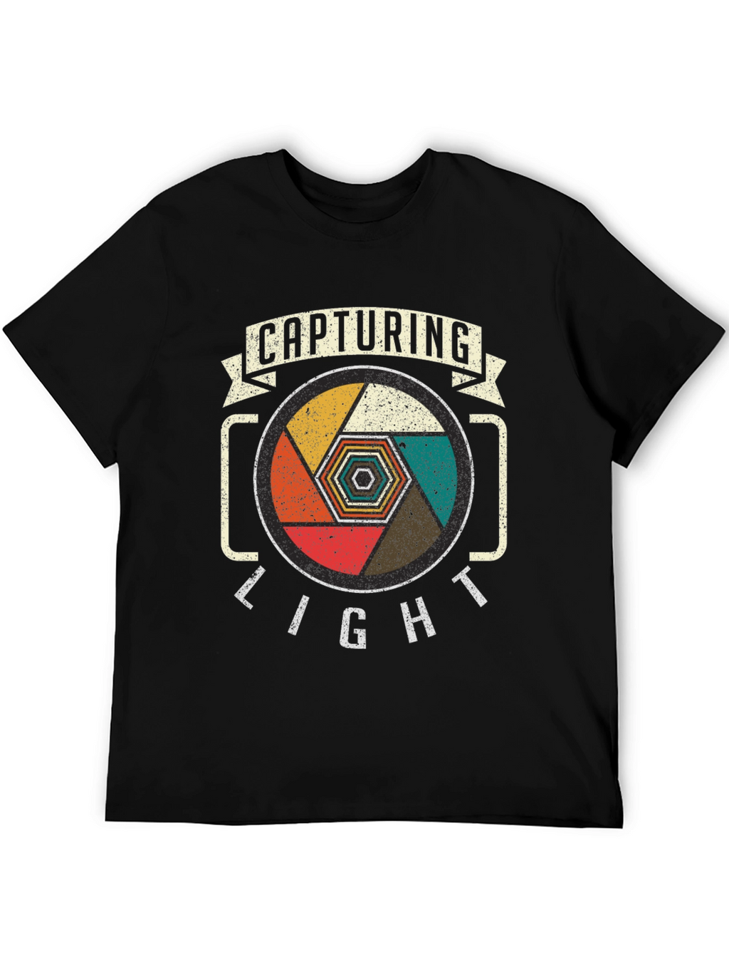 Capturing Light Camera Lens Graphic Tee - Black