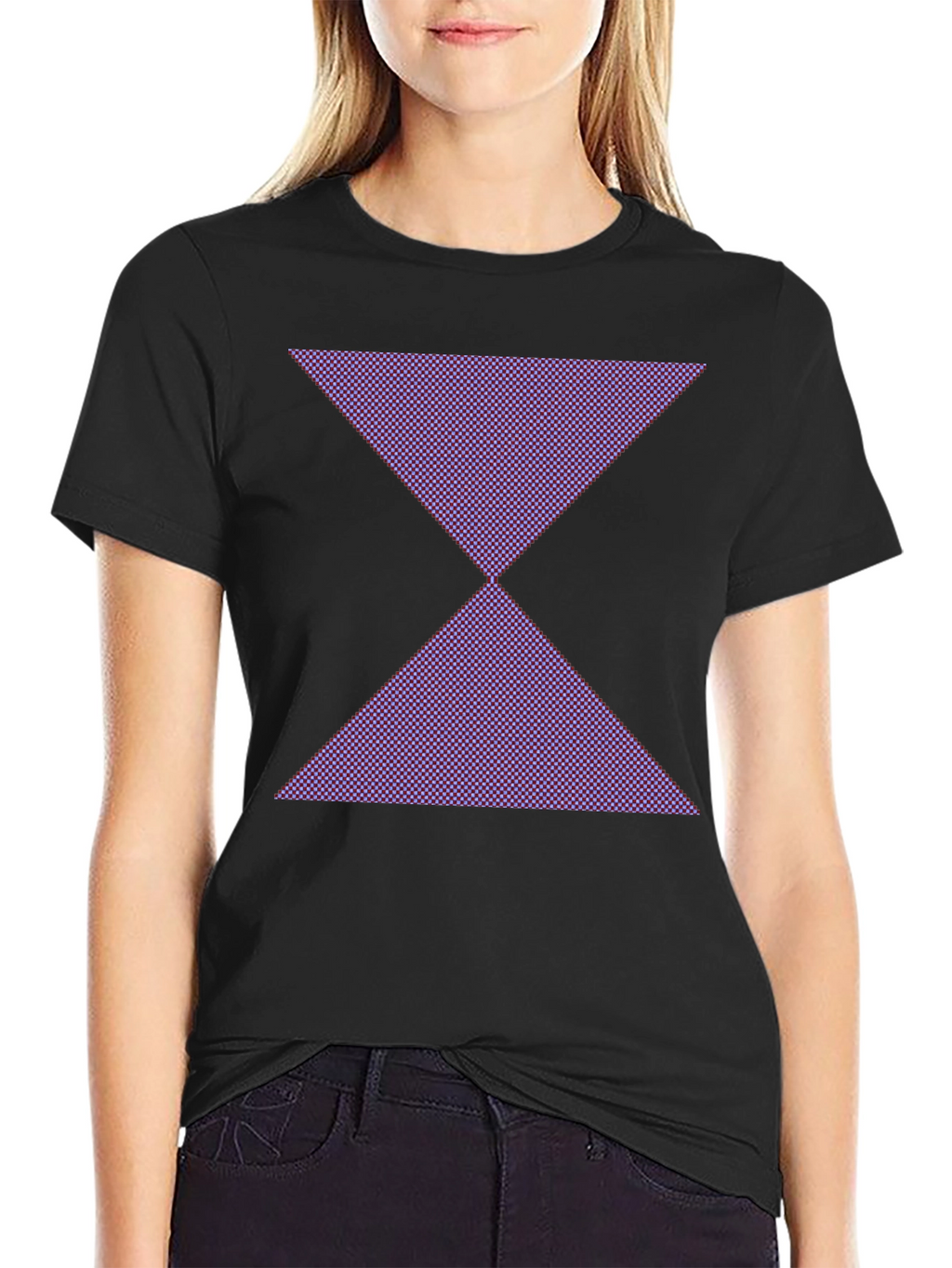 Geometric Hourglass Graphic Tee