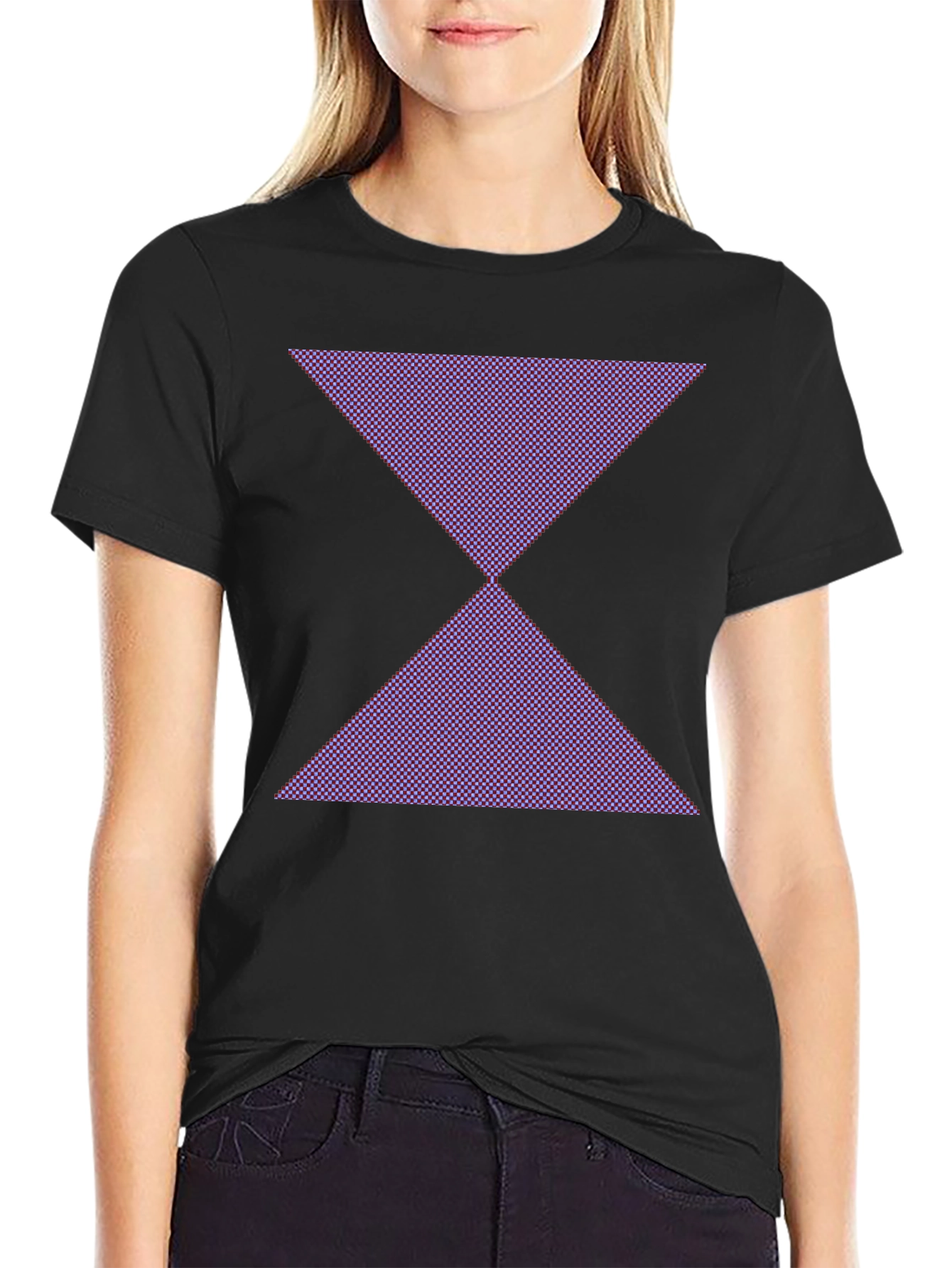 Geometric Hourglass Graphic Tee