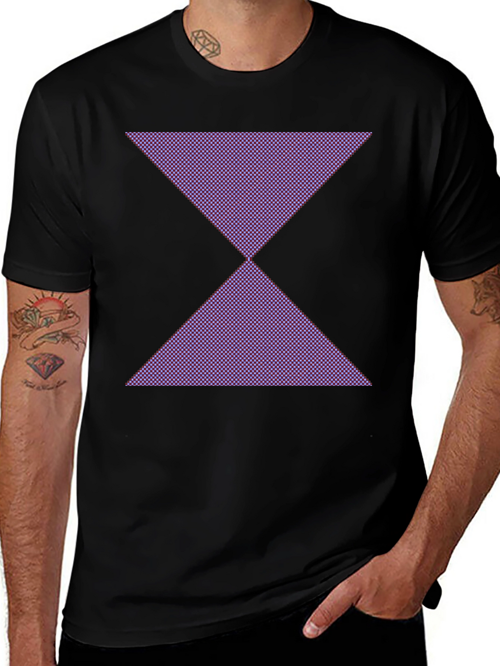 Geometric Hourglass Graphic Tee