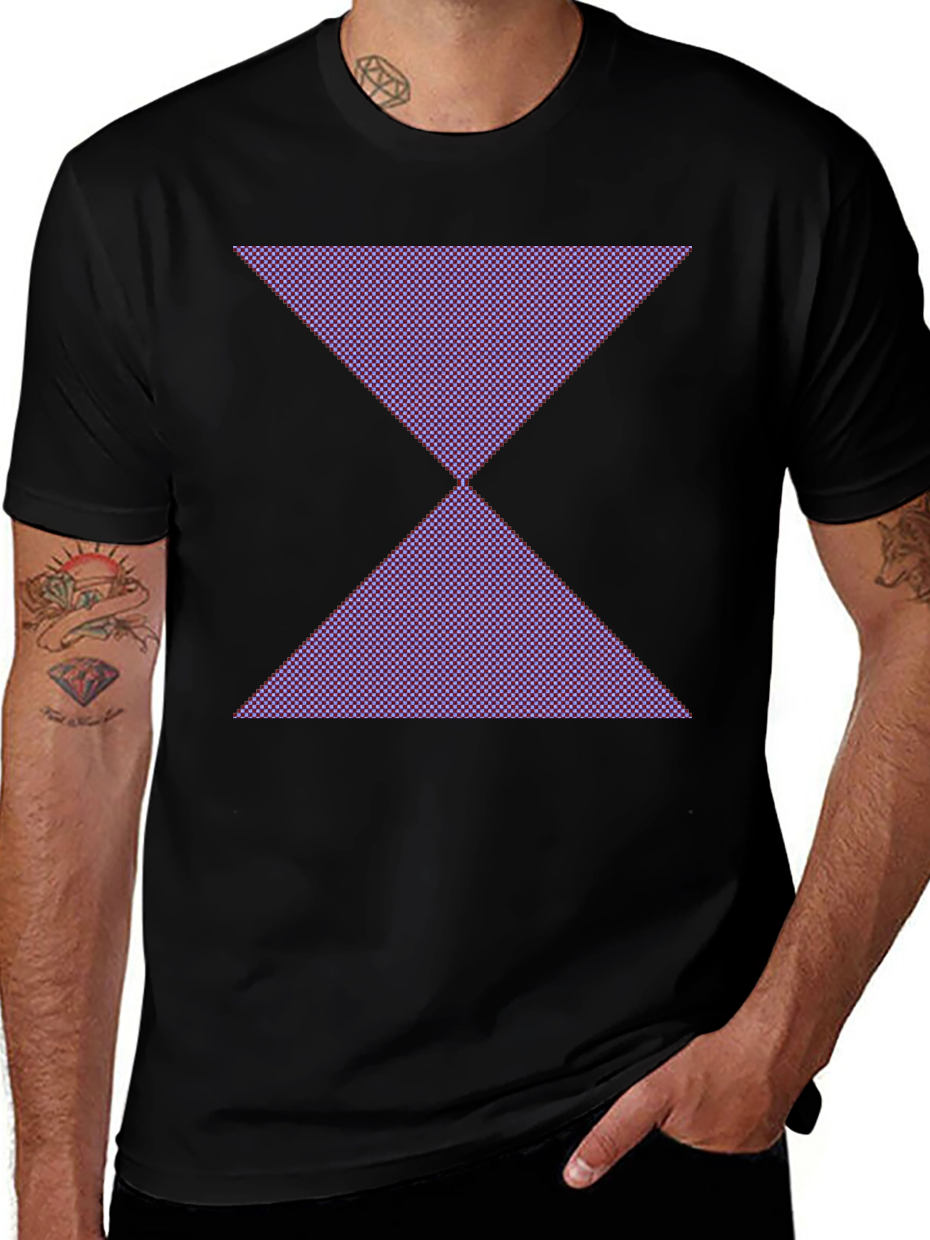Geometric Hourglass Graphic Tee