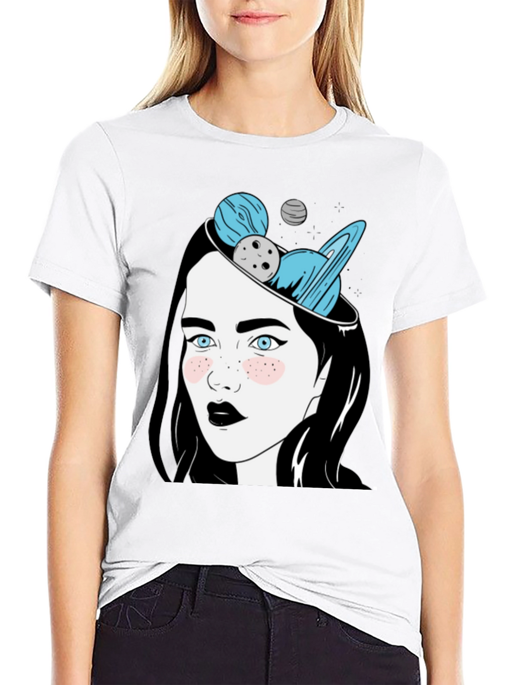 Cosmic Dreamer Graphic T-Shirt - Unisex Black Tee