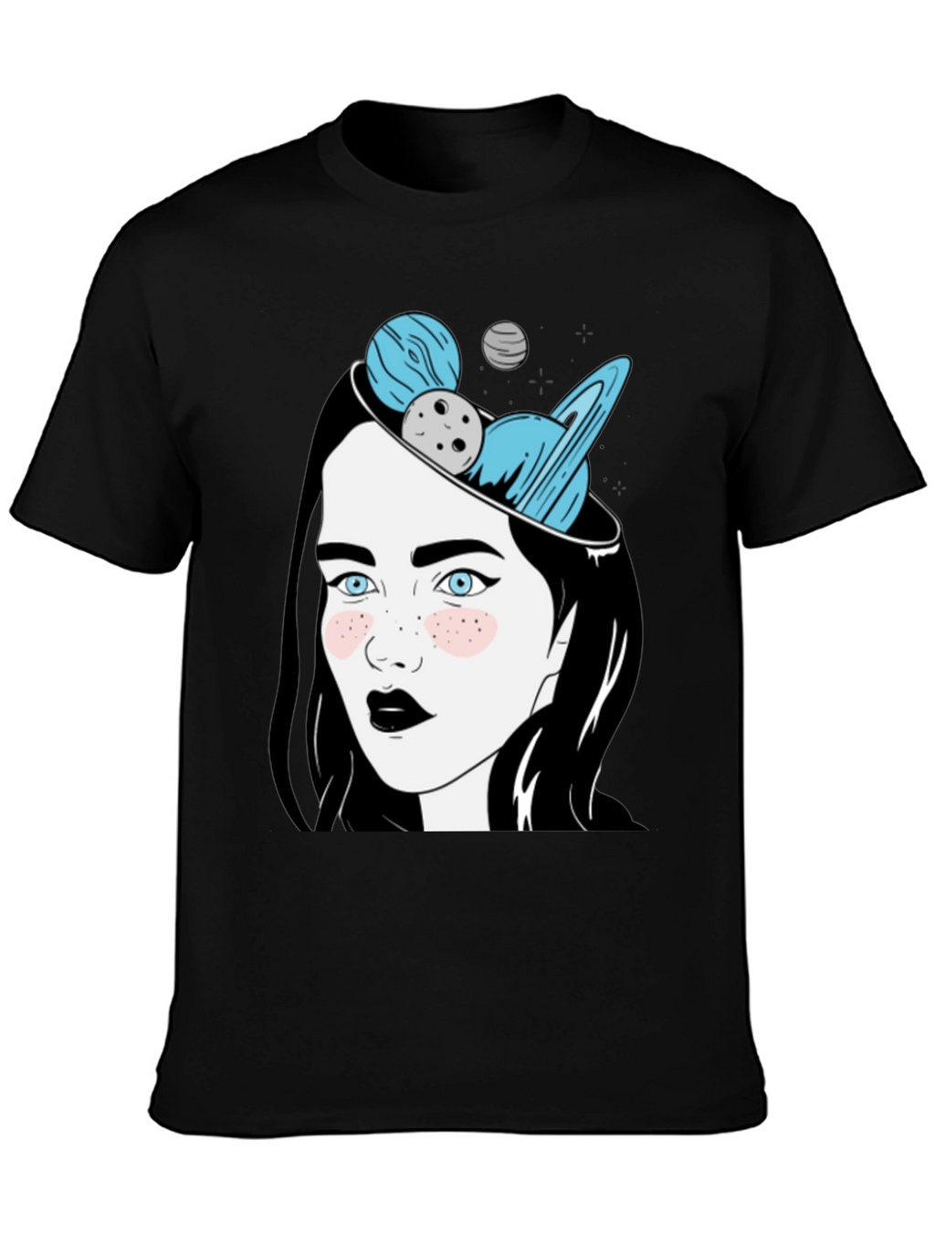 Cosmic Dreamer Graphic T-Shirt - Unisex Black Tee
