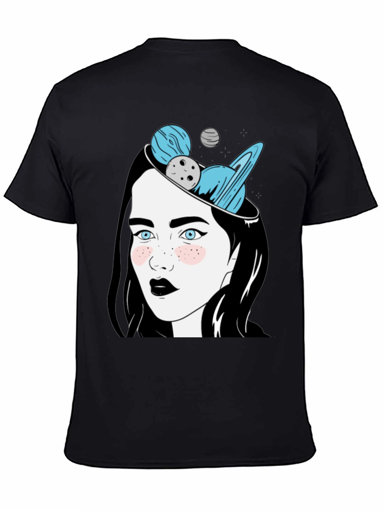 Cosmic Dreamer Graphic T-Shirt - Unisex Black Tee