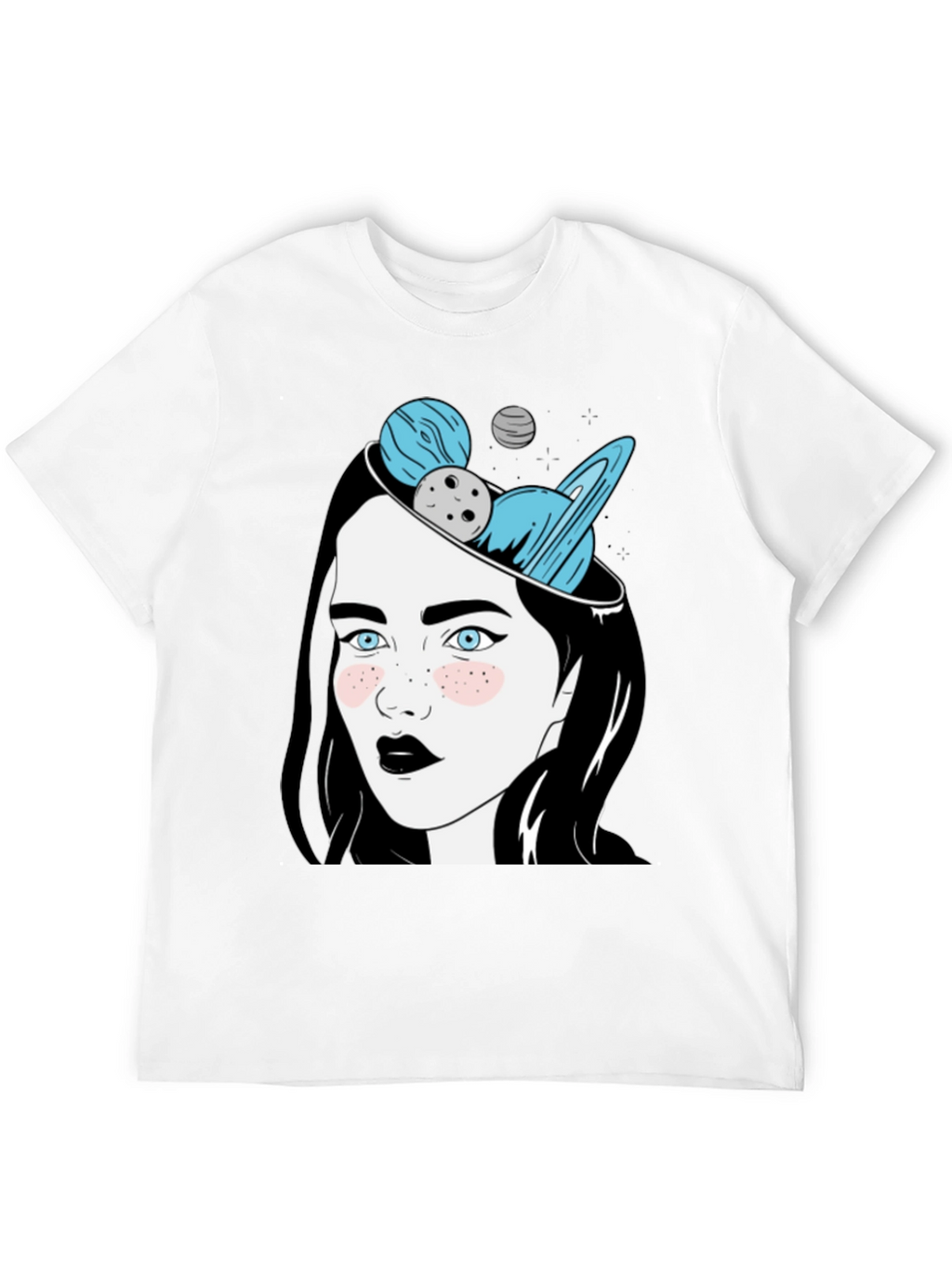 Cosmic Dreamer Graphic T-Shirt - Unisex Black Tee