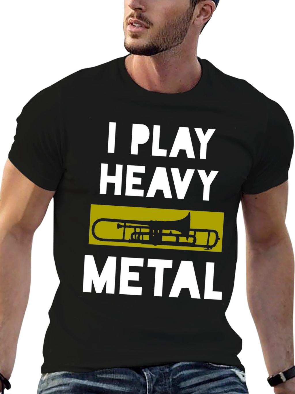 I Play Heavy Metal Trombone T-Shirt