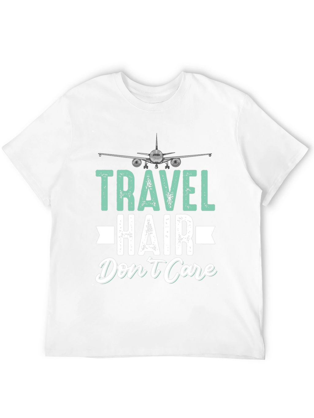 Travel Hair Dont Care Black Graphic T-Shirt