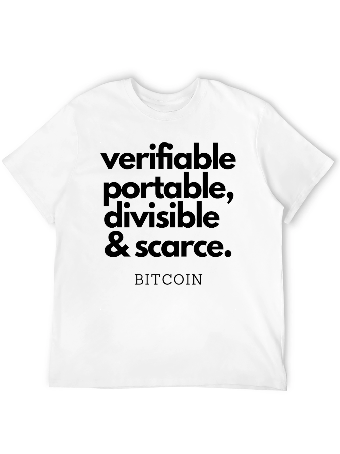 Verifiable Bitcoin Graphic Tee - Black
