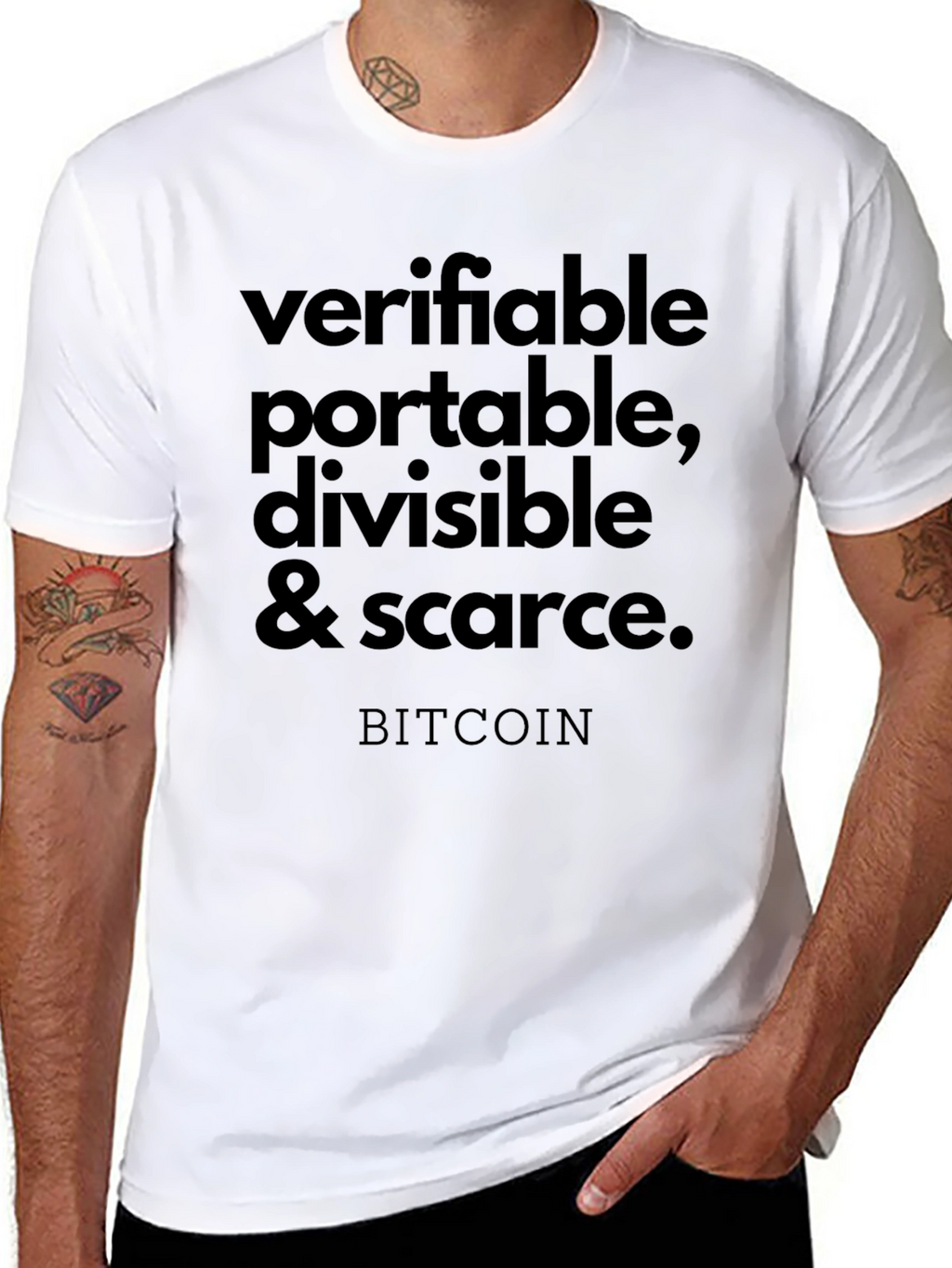 Verifiable Bitcoin Graphic Tee - Black