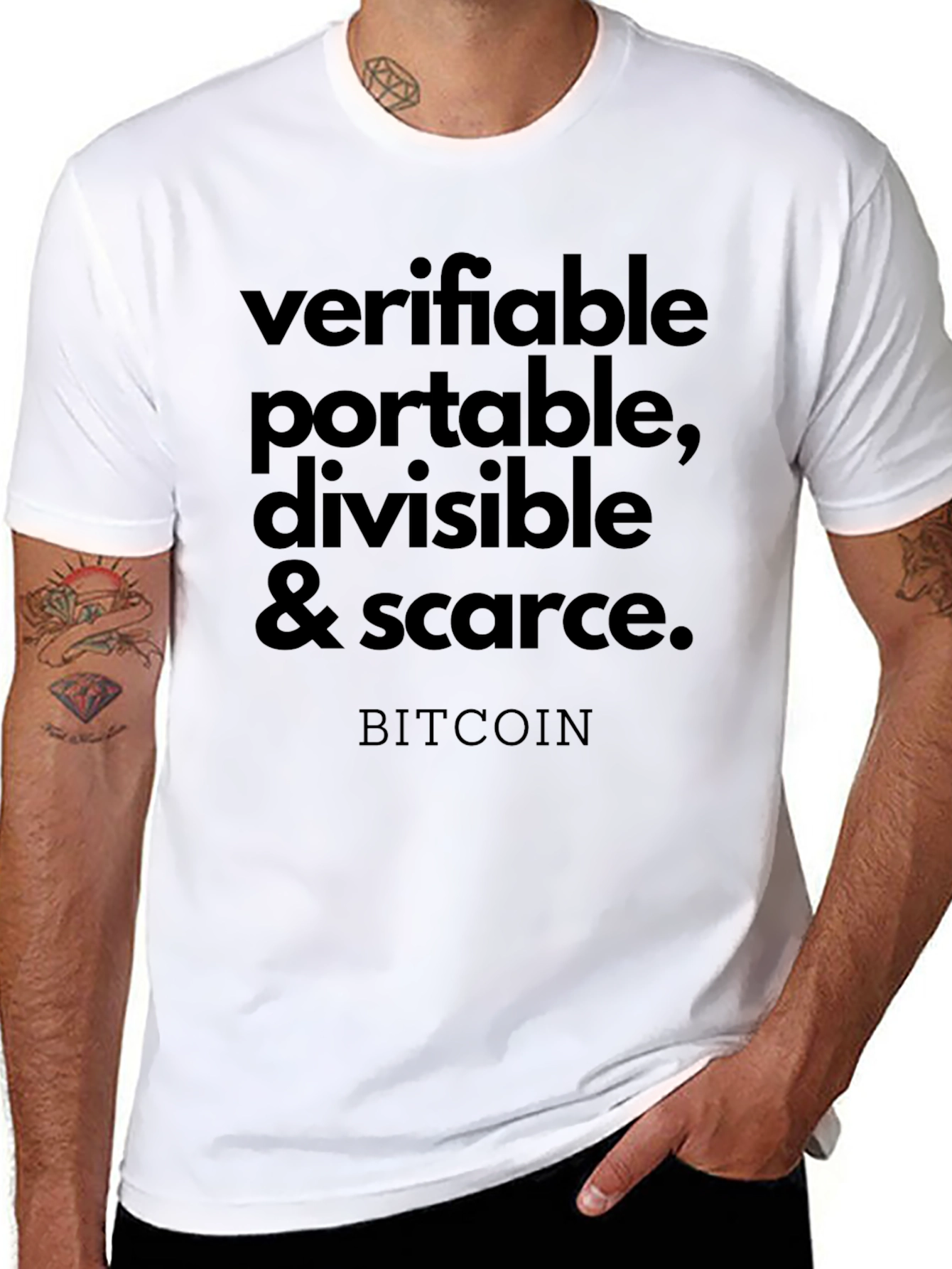 Verifiable Bitcoin Graphic Tee - Black