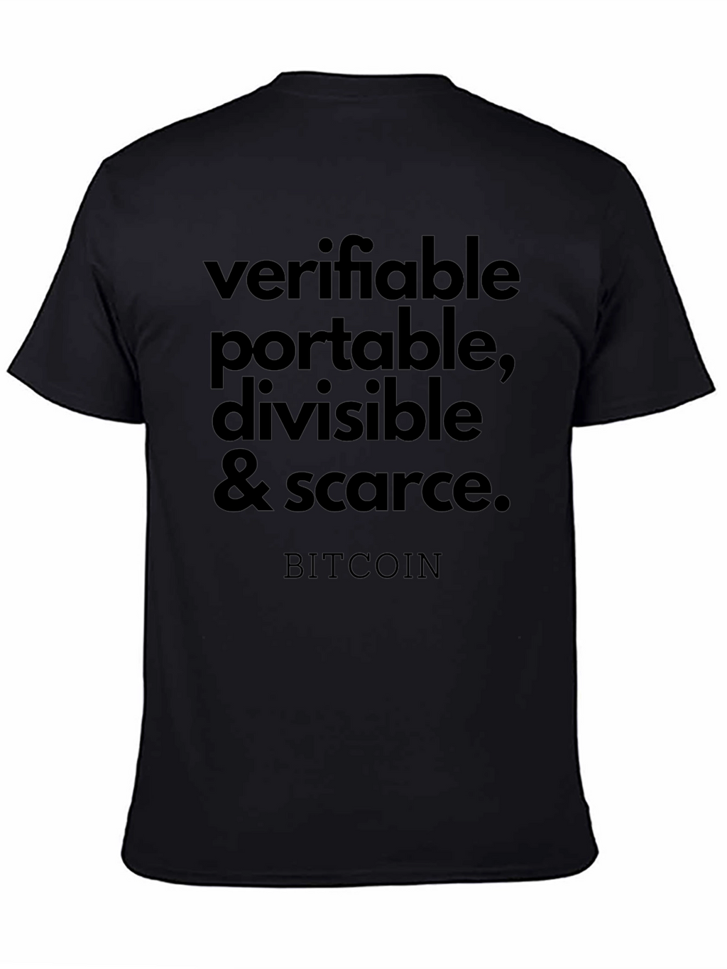 Verifiable Bitcoin Graphic Tee - Black