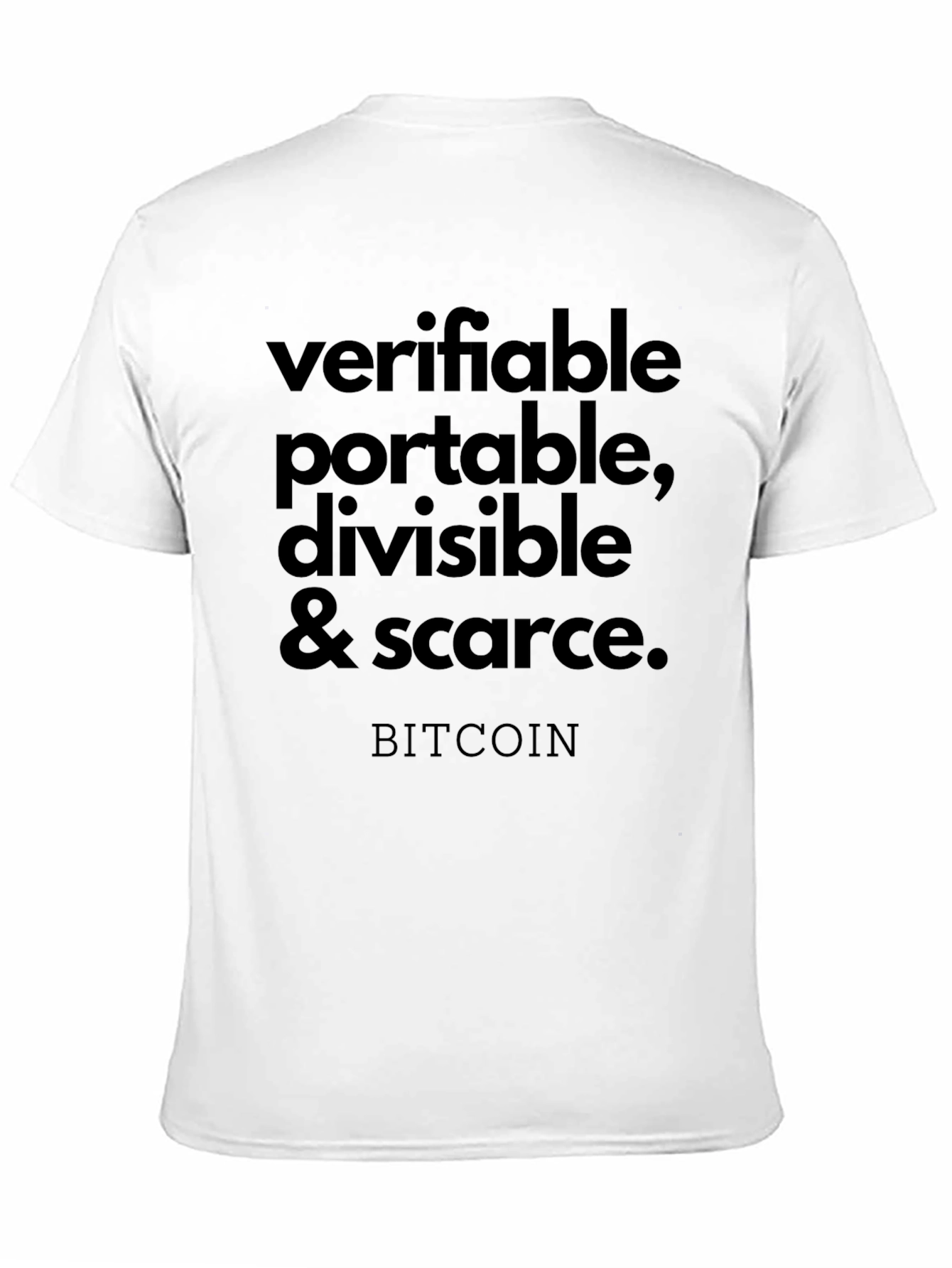Verifiable Bitcoin Graphic Tee - Black