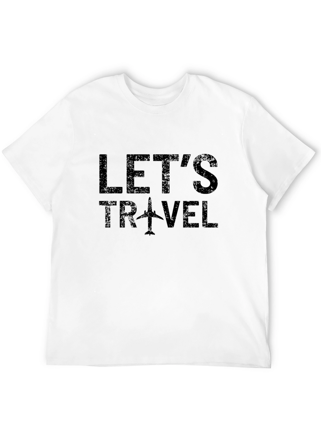 Lets Travel T-Shirt - Airplane Graphic Tee