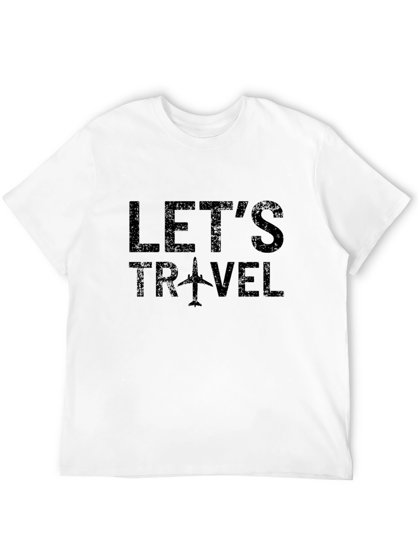 Lets Travel T-Shirt - Airplane Graphic Tee
