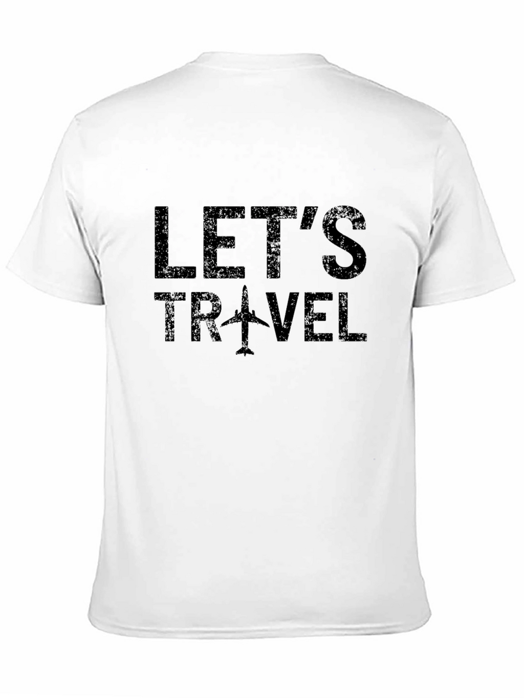 Lets Travel T-Shirt - Airplane Graphic Tee
