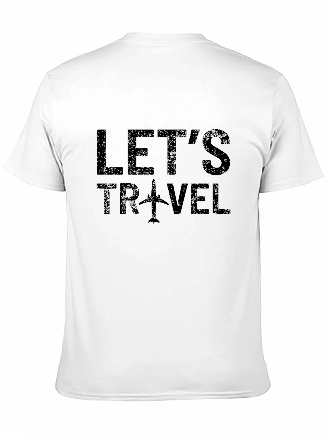Lets Travel T-Shirt - Airplane Graphic Tee