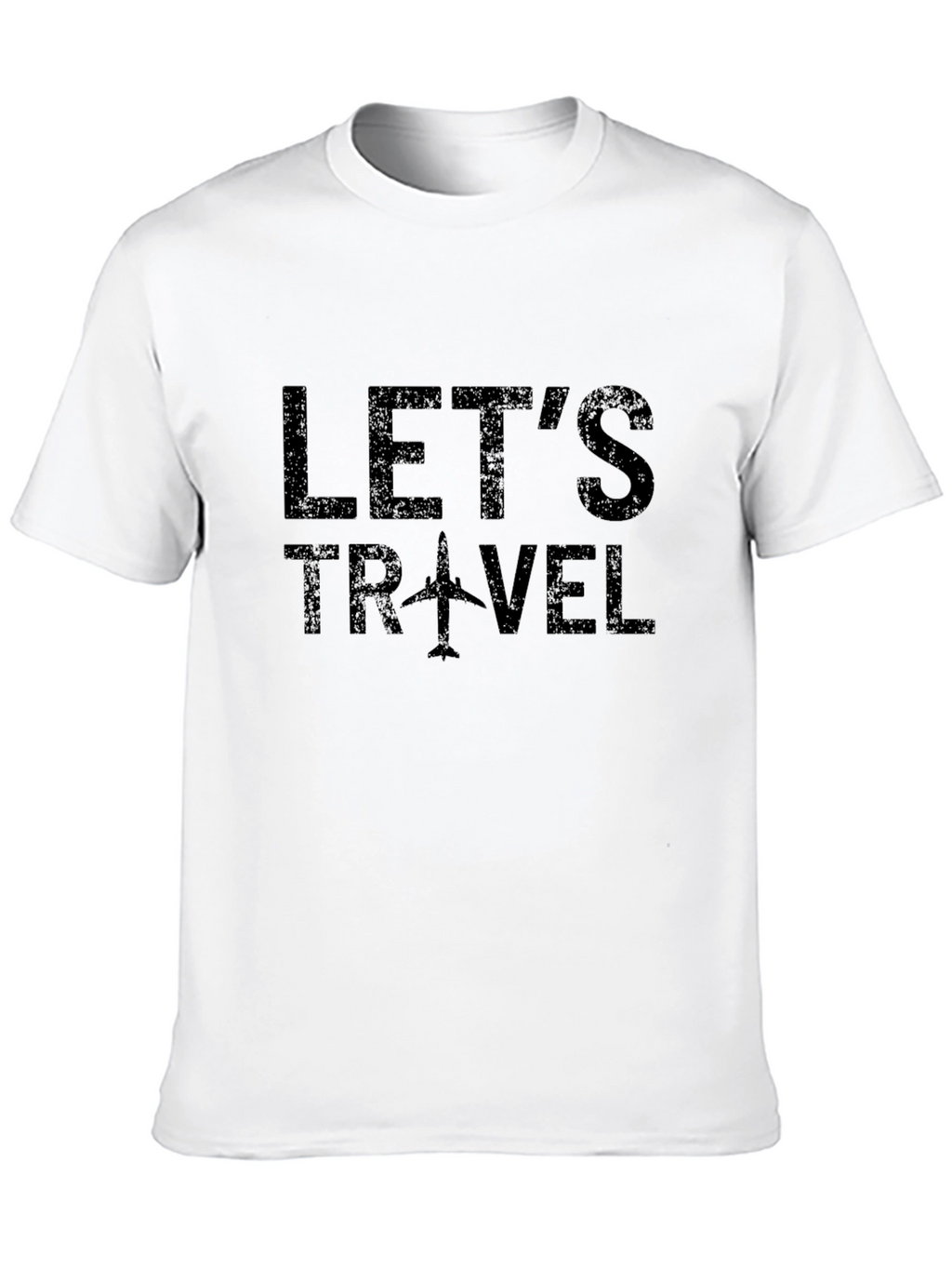 Lets Travel T-Shirt - Airplane Graphic Tee