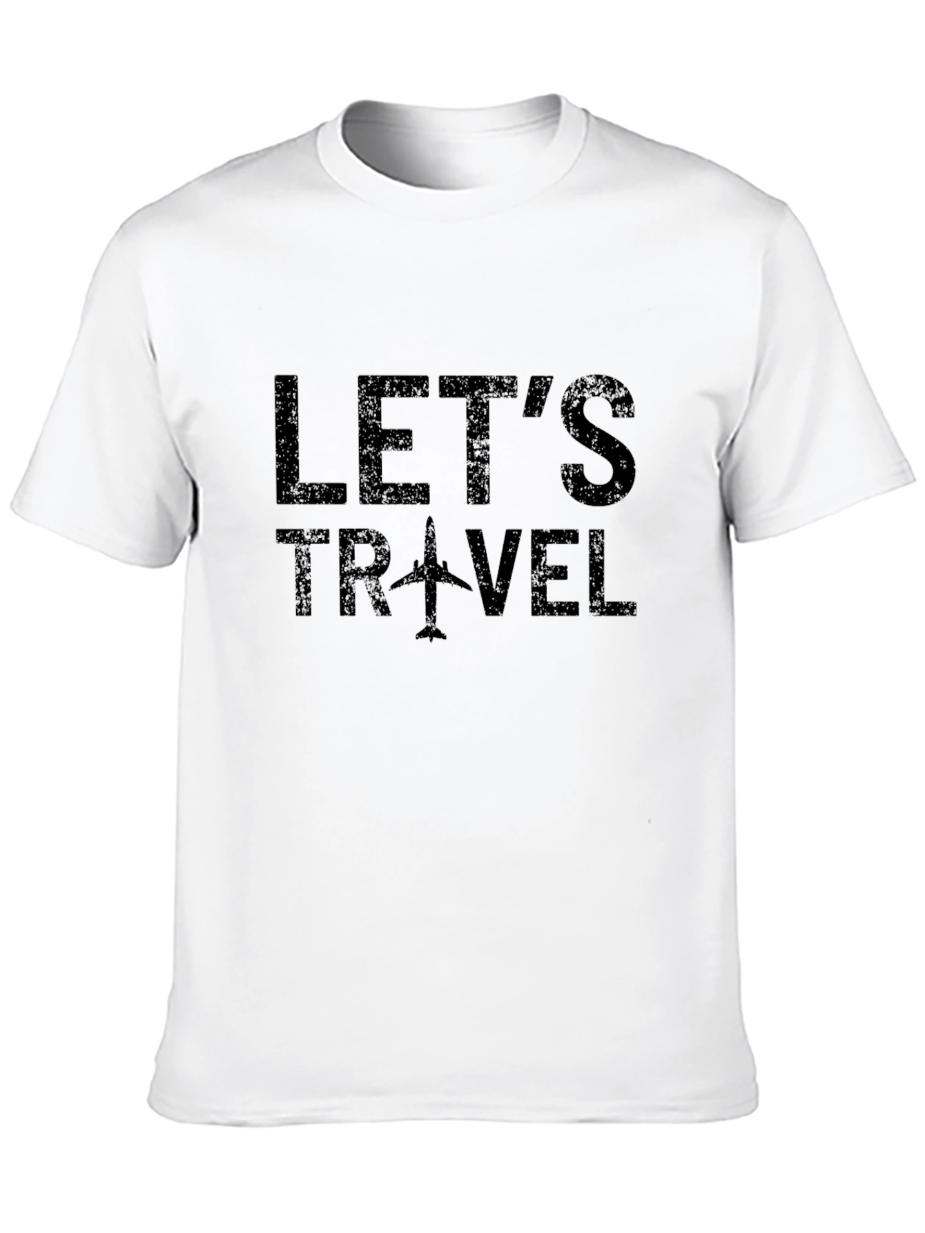 Lets Travel T-Shirt - Airplane Graphic Tee