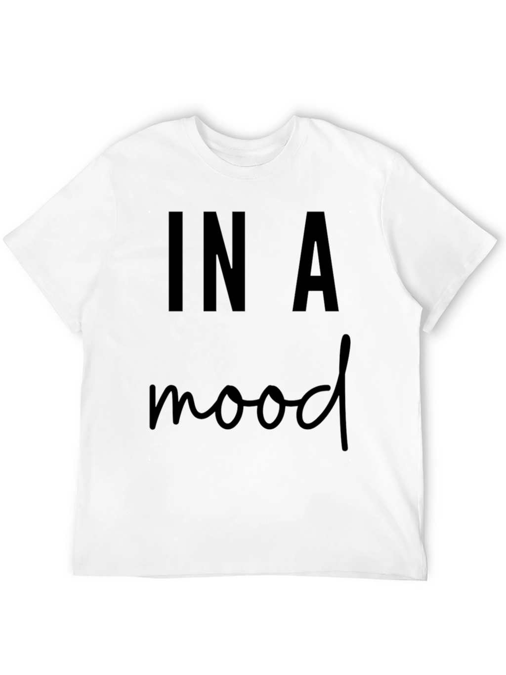 In A Mood Black T-Shirt