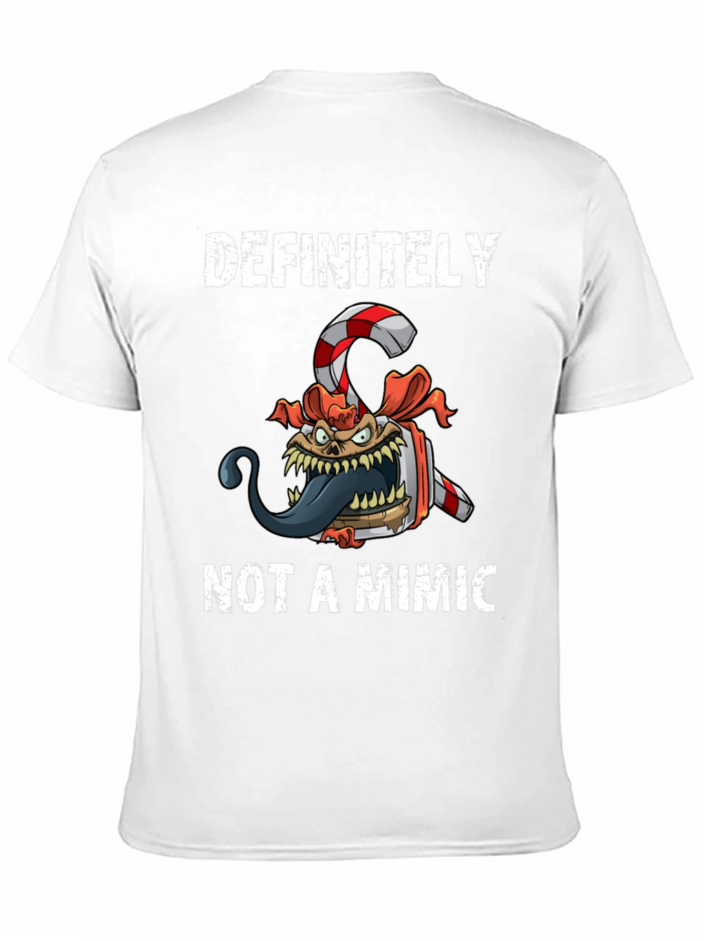 Definitely Not A Mimic Christmas Candy Monster T-Shirt