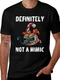 Definitely Not A Mimic Christmas Candy Monster T-Shirt
