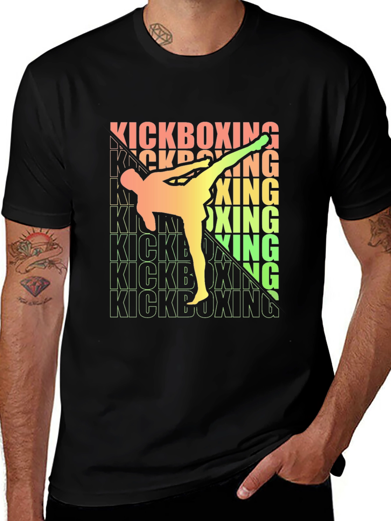 Kickboxing Graphic Tee - Martial Arts Style