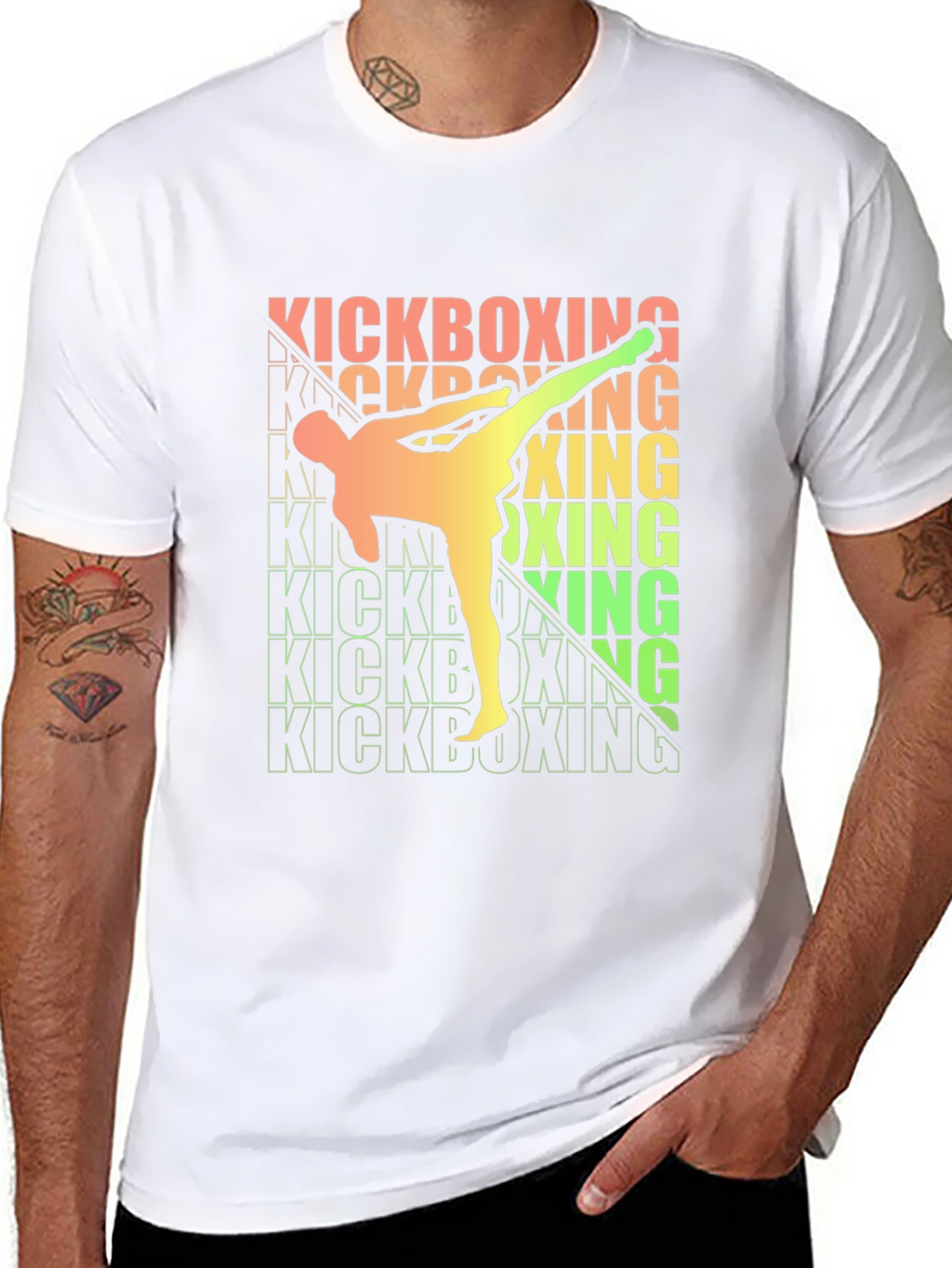Kickboxing Graphic Tee - Martial Arts Style