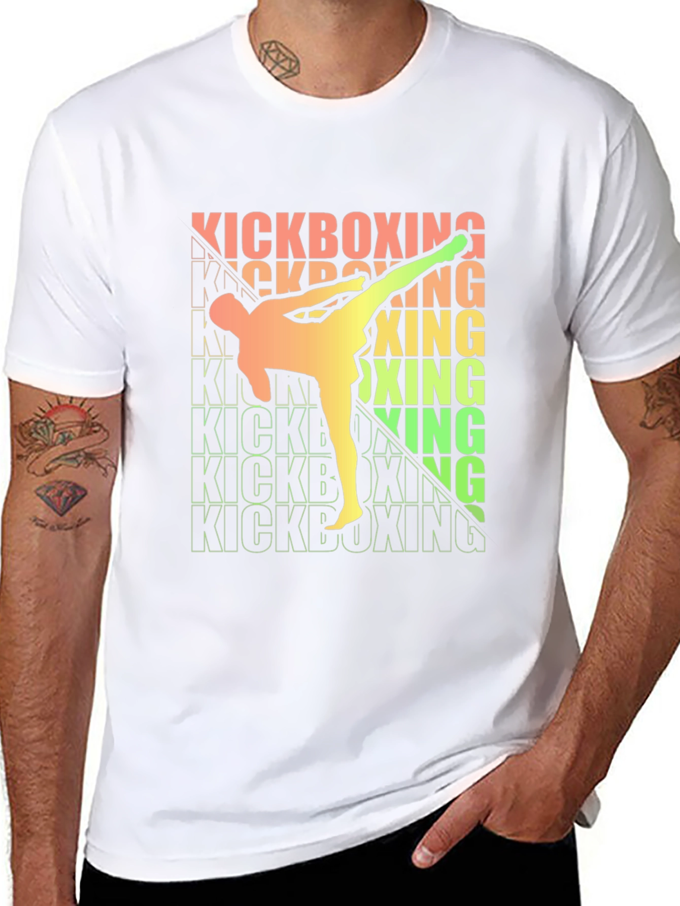 Kickboxing Graphic Tee - Martial Arts Style