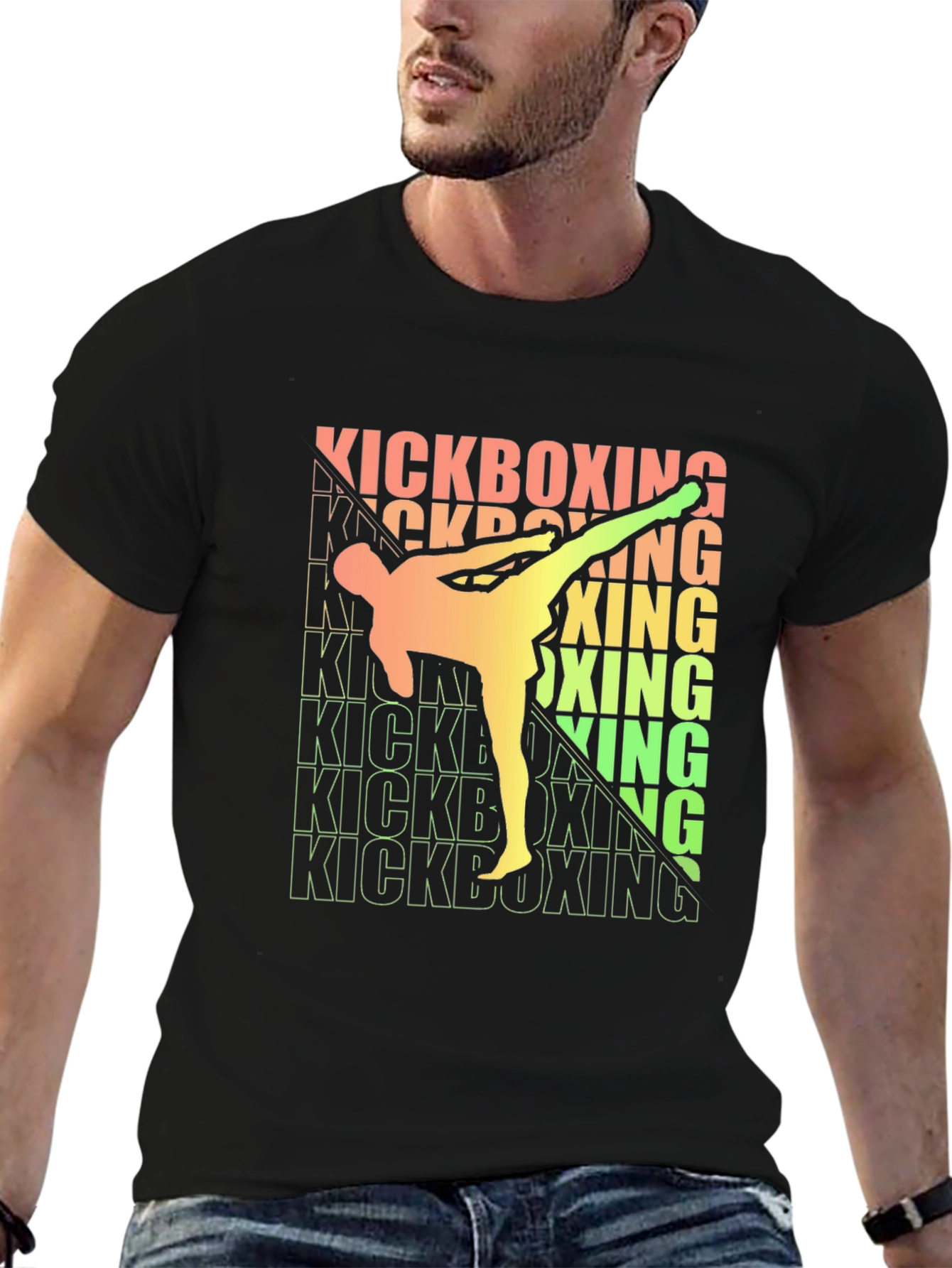 Kickboxing Graphic Tee - Martial Arts Style