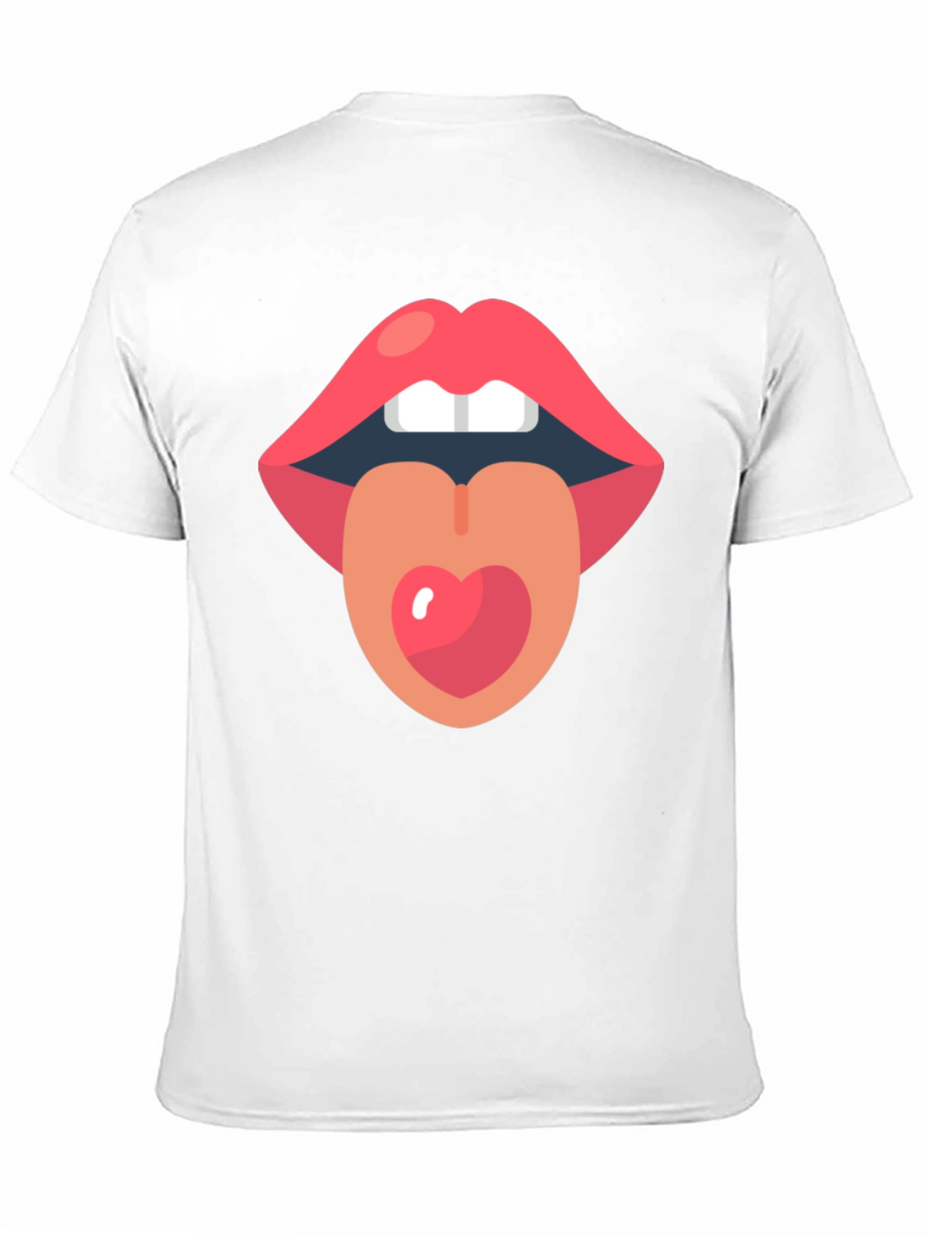 Lips and Tongue Heart Graphic Tee