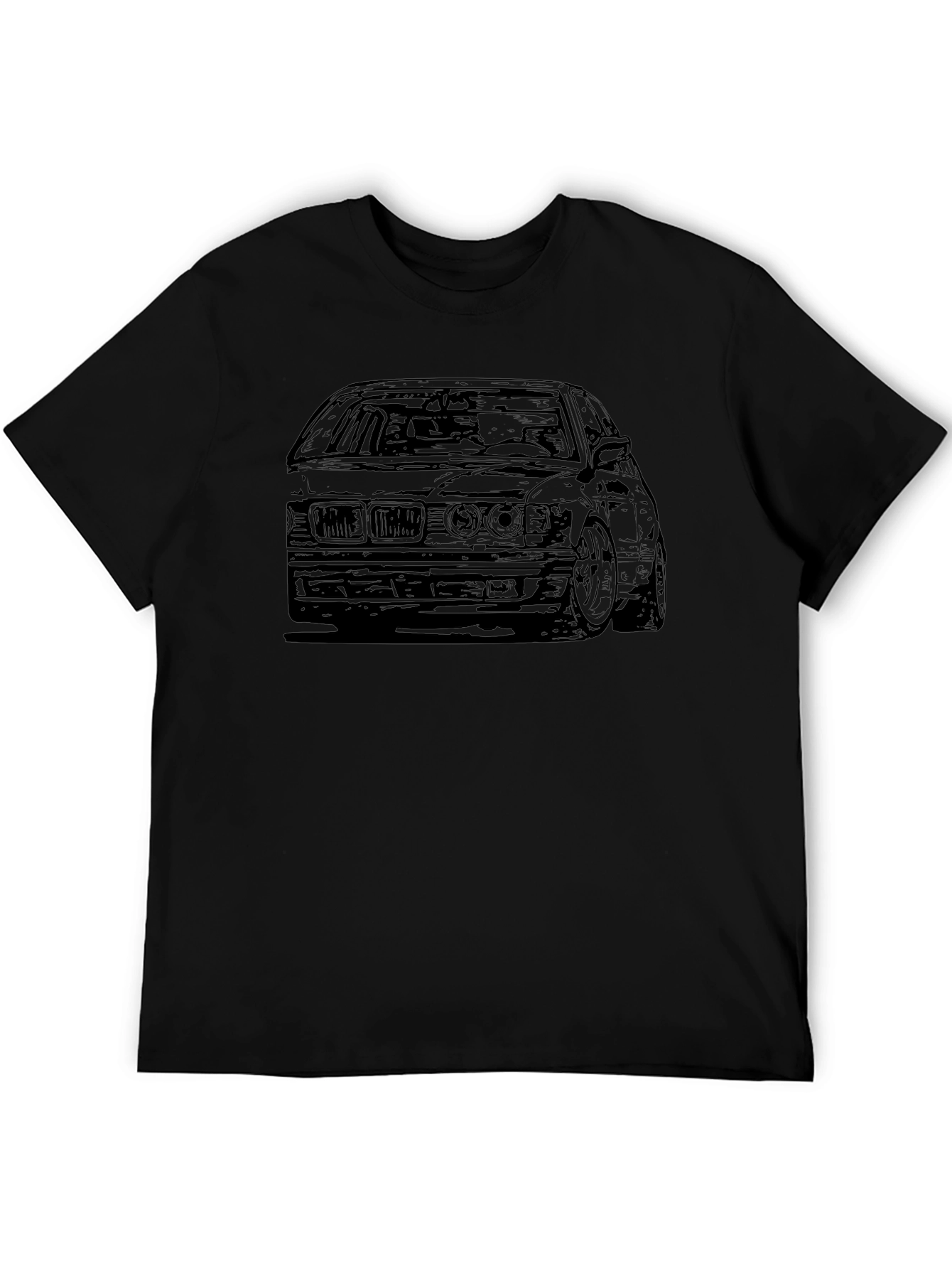 Car Graphic Black T-Shirt