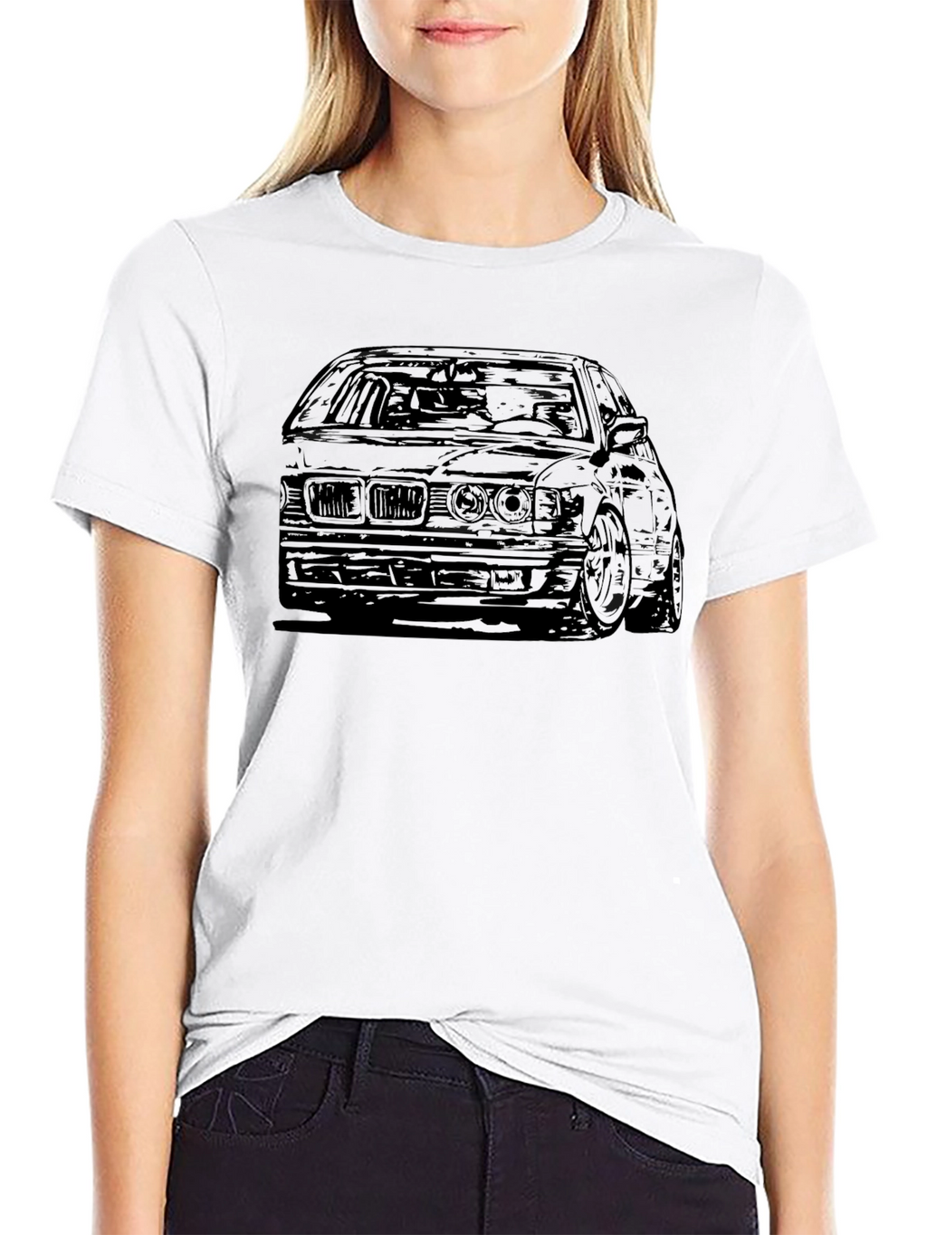 Car Graphic Black T-Shirt
