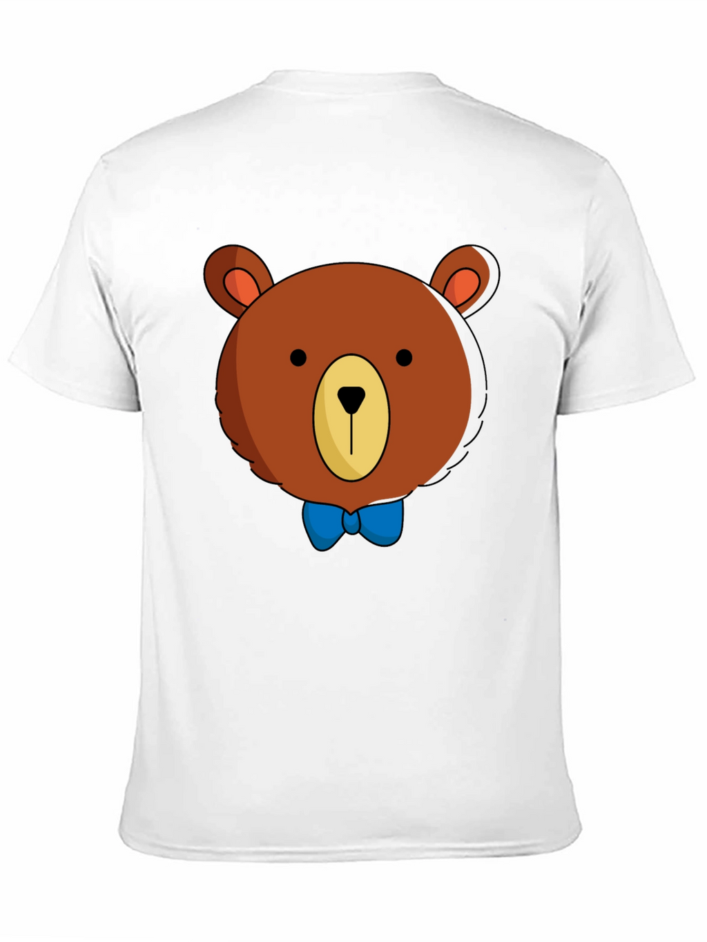Cartoon Bear Graphic T-Shirt - Mens Black Tee