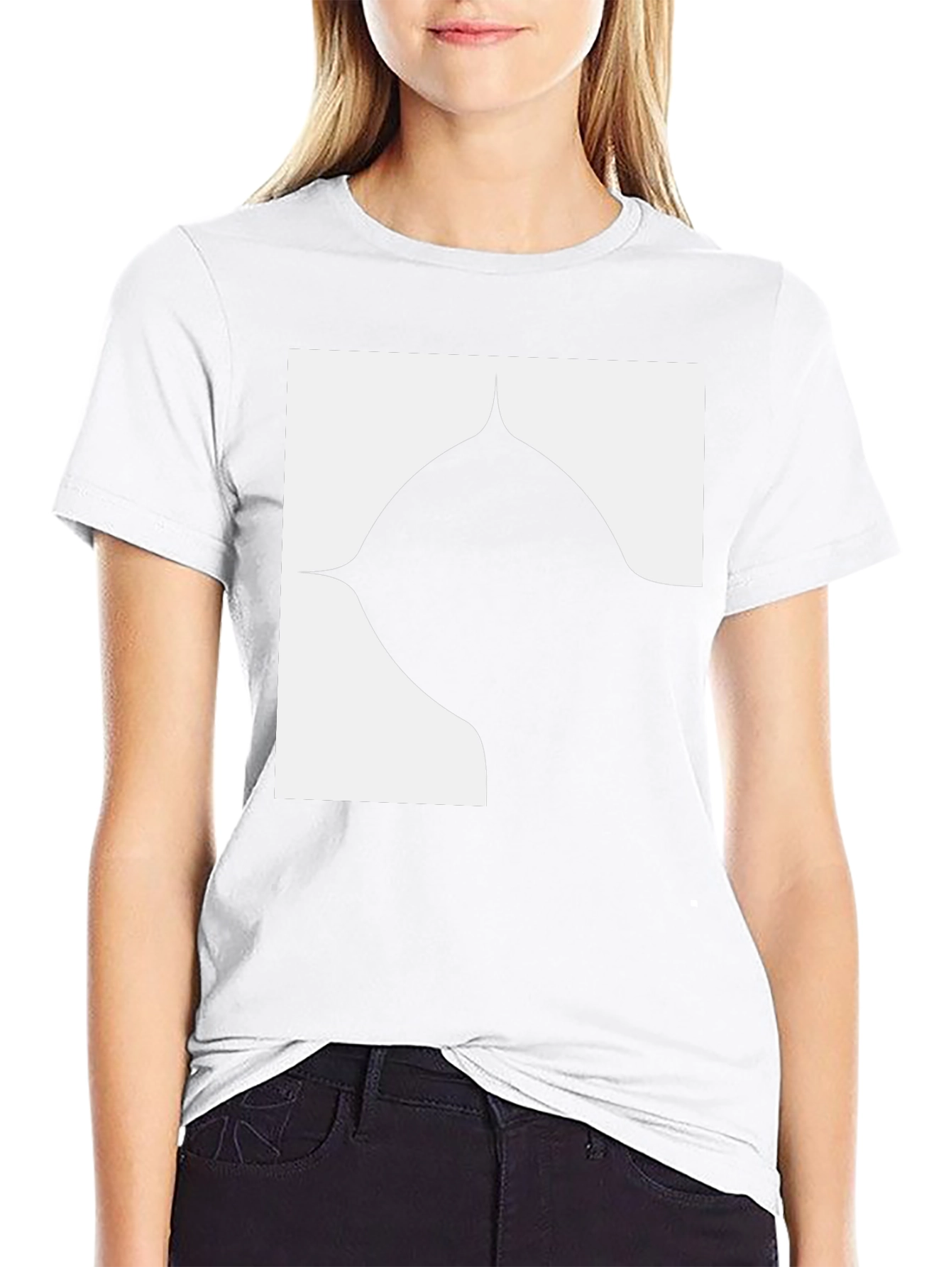 Abstract Design Black T-Shirt