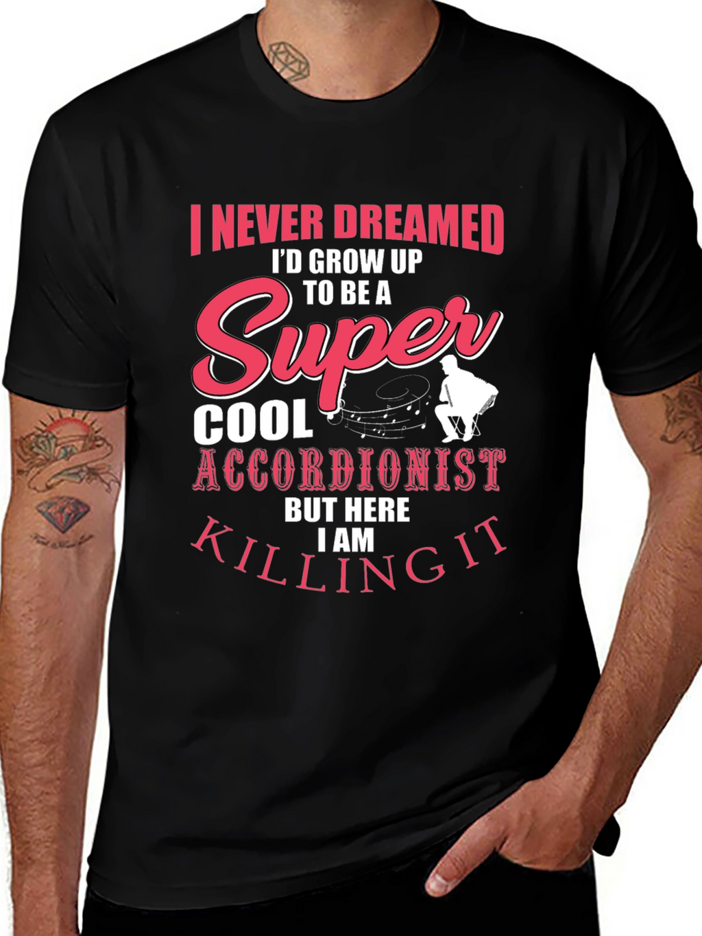 Super Cool Accordionist T-Shirt