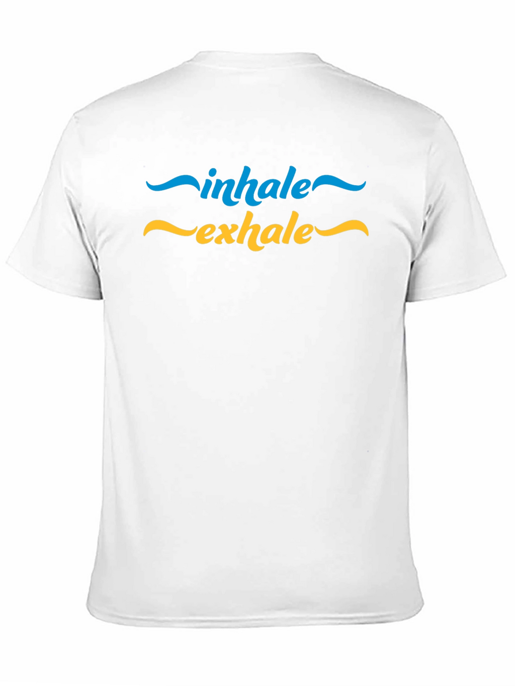Inhale Exhale Graphic Print Black T-Shirt