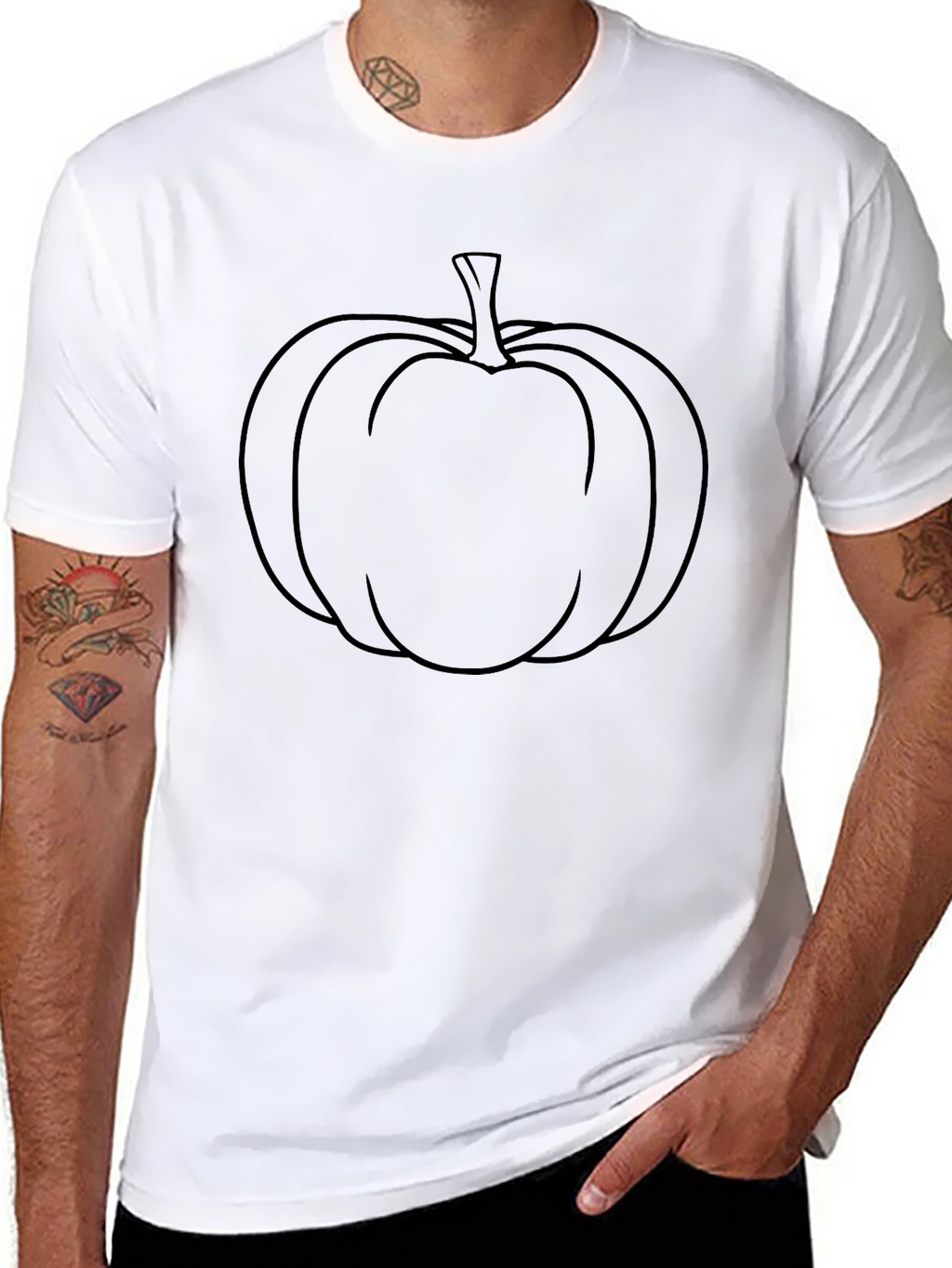 Pumpkin Graphic Tee - Halloween Style
