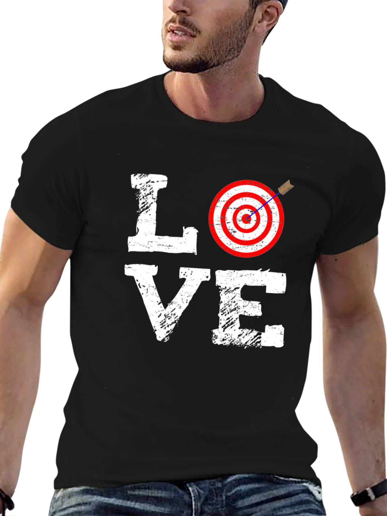 Target Love Graphic Tee - Mens Cotton T-Shirt