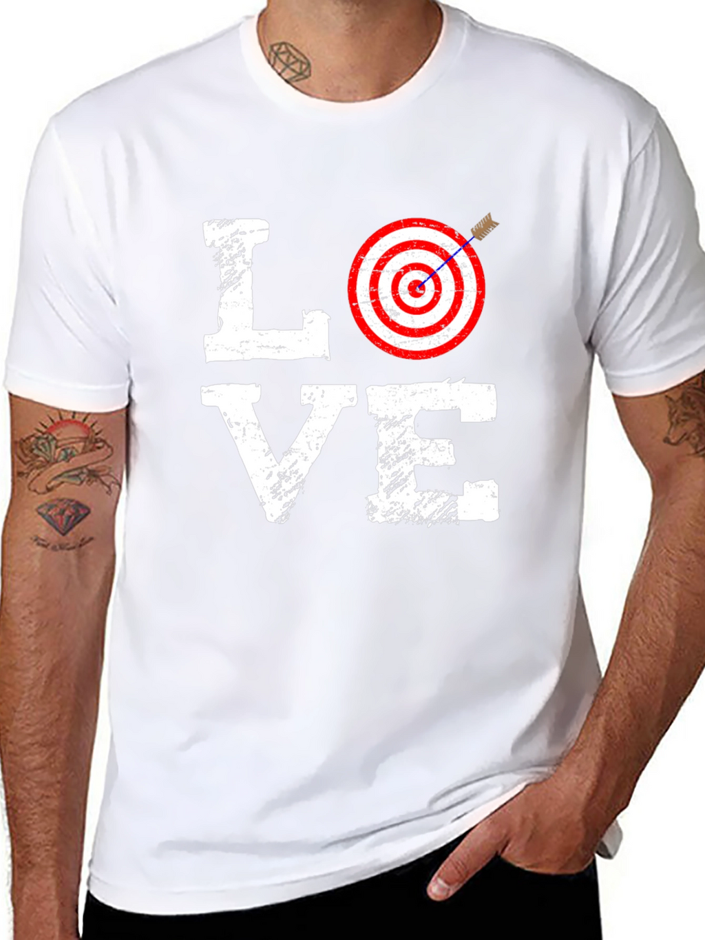Target Love Graphic Tee - Mens Cotton T-Shirt