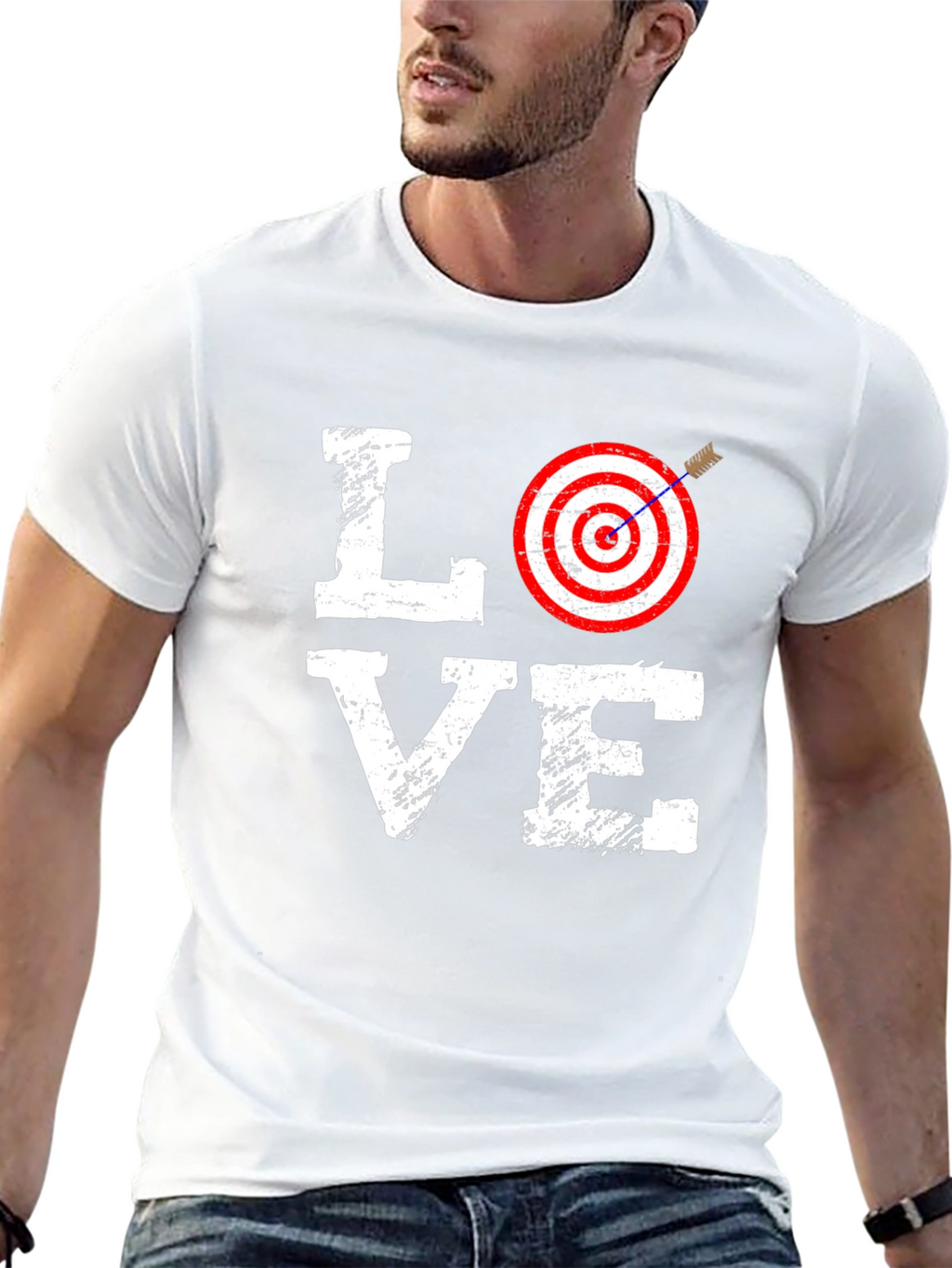 Target Love Graphic Tee - Mens Cotton T-Shirt