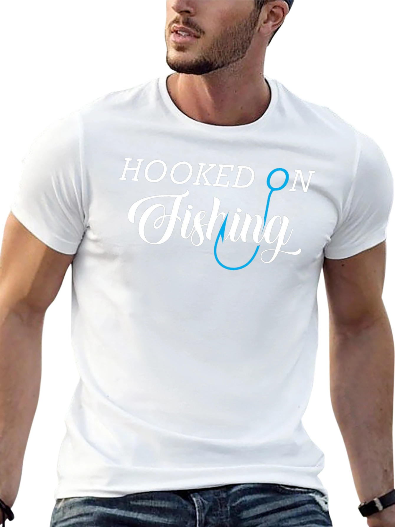 Hooked On Fishing Graphic Tee