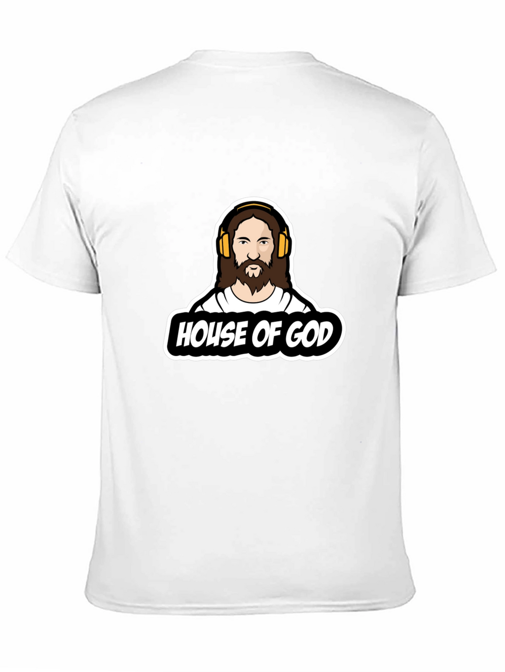 House of God Graphic Tee - Black Cotton T-Shirt