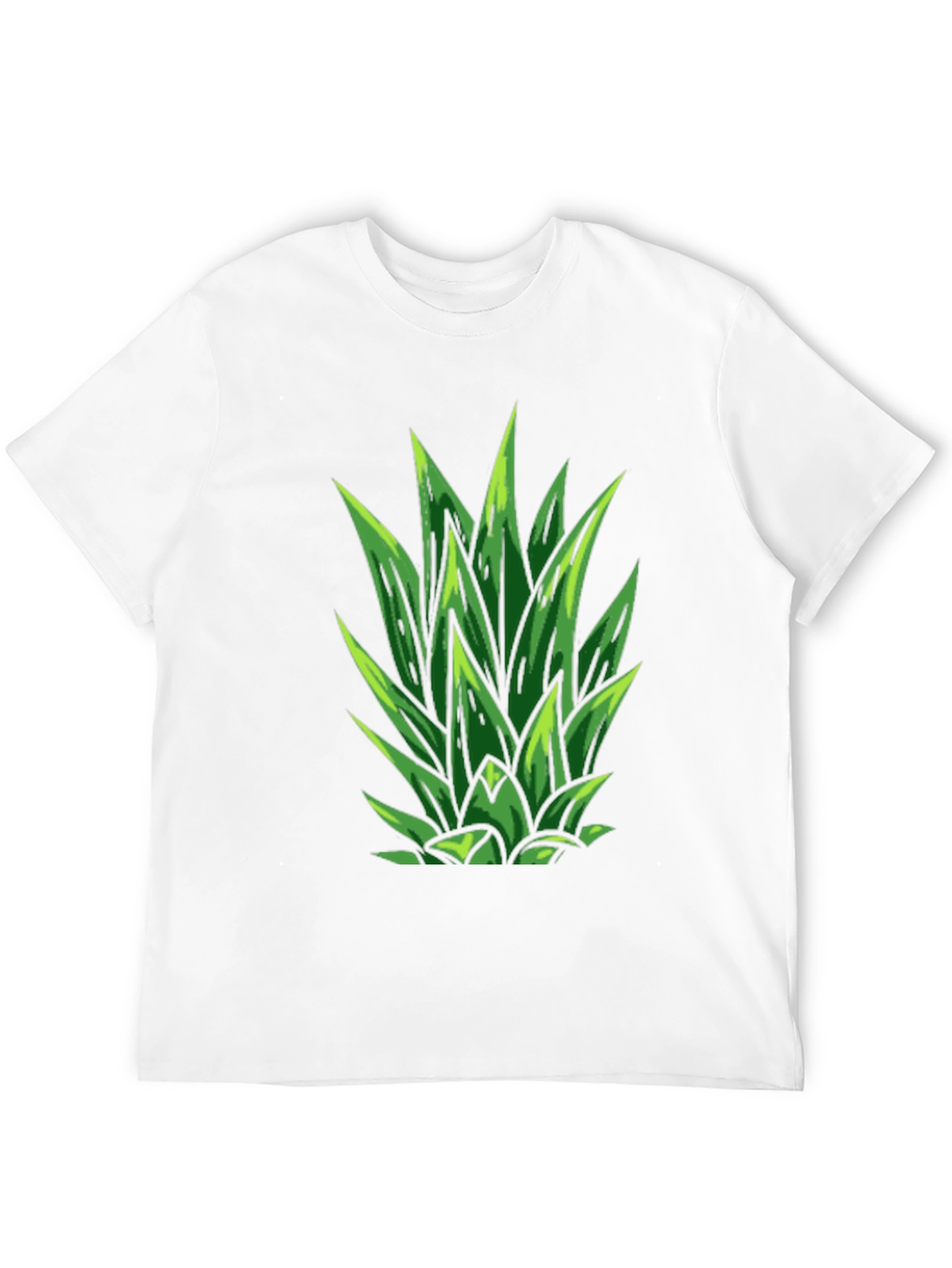 Pineapple Top Graphic Black T-Shirt