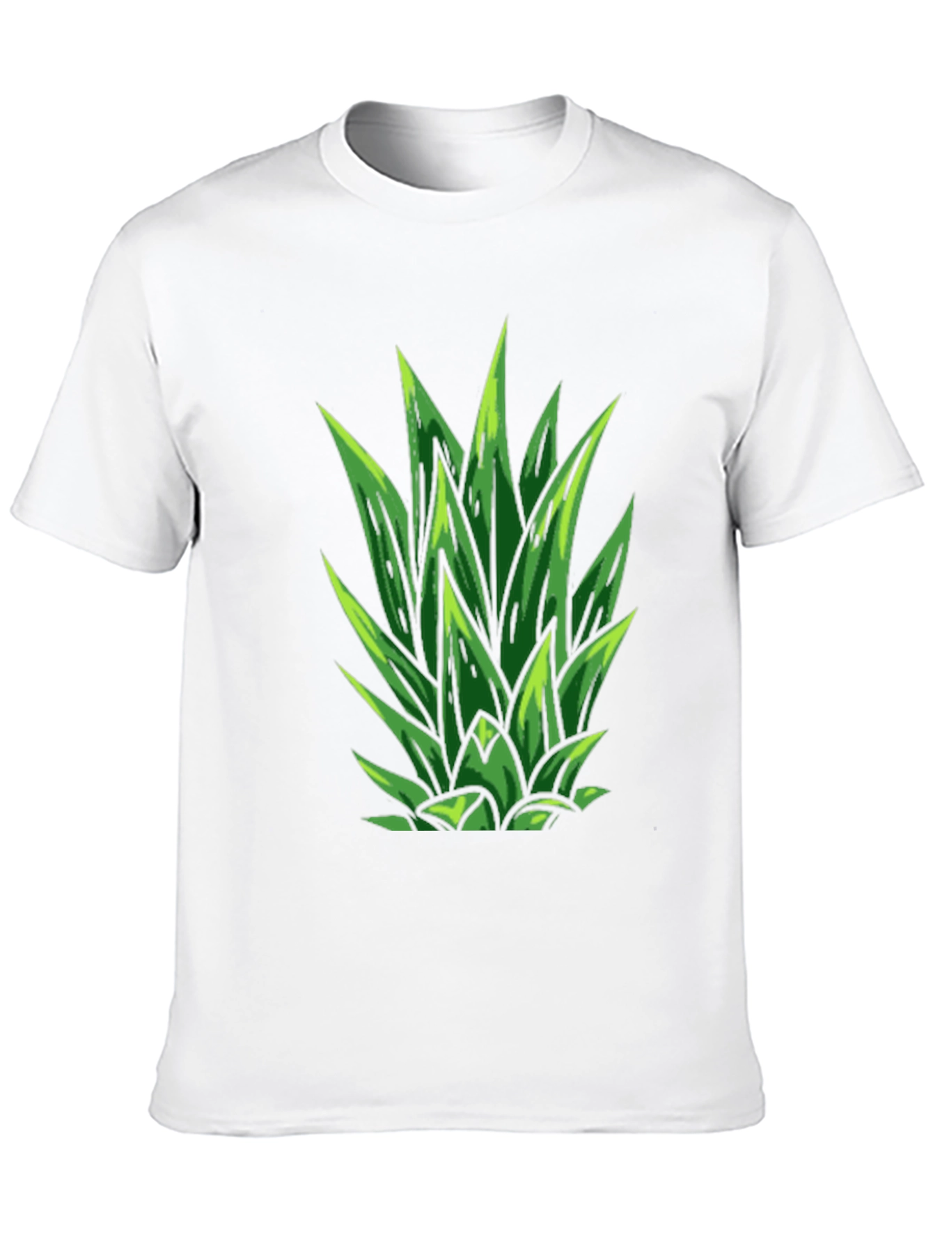 Pineapple Top Graphic Black T-Shirt