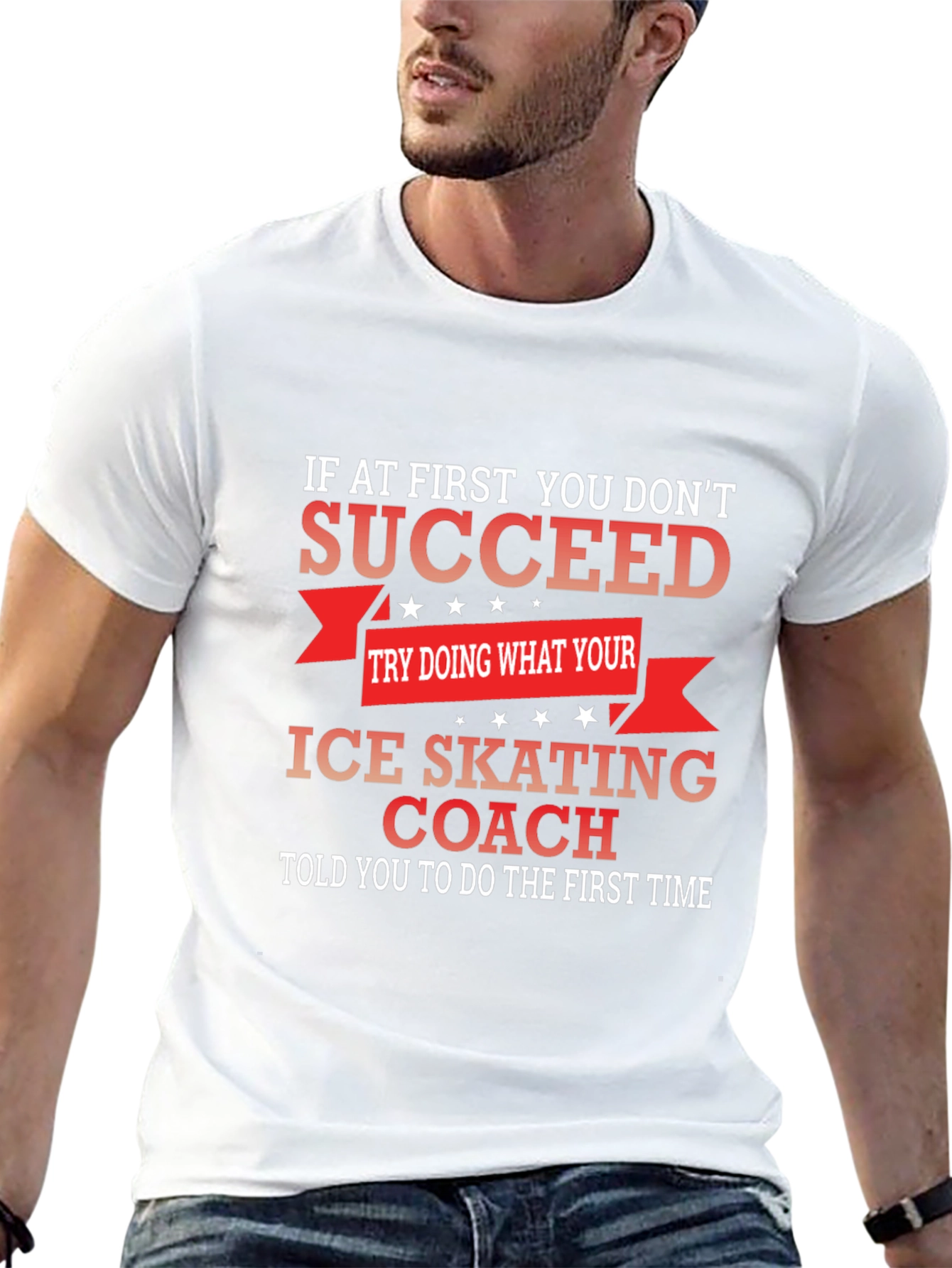 Ice Skating Coach Graphic T-Shirt