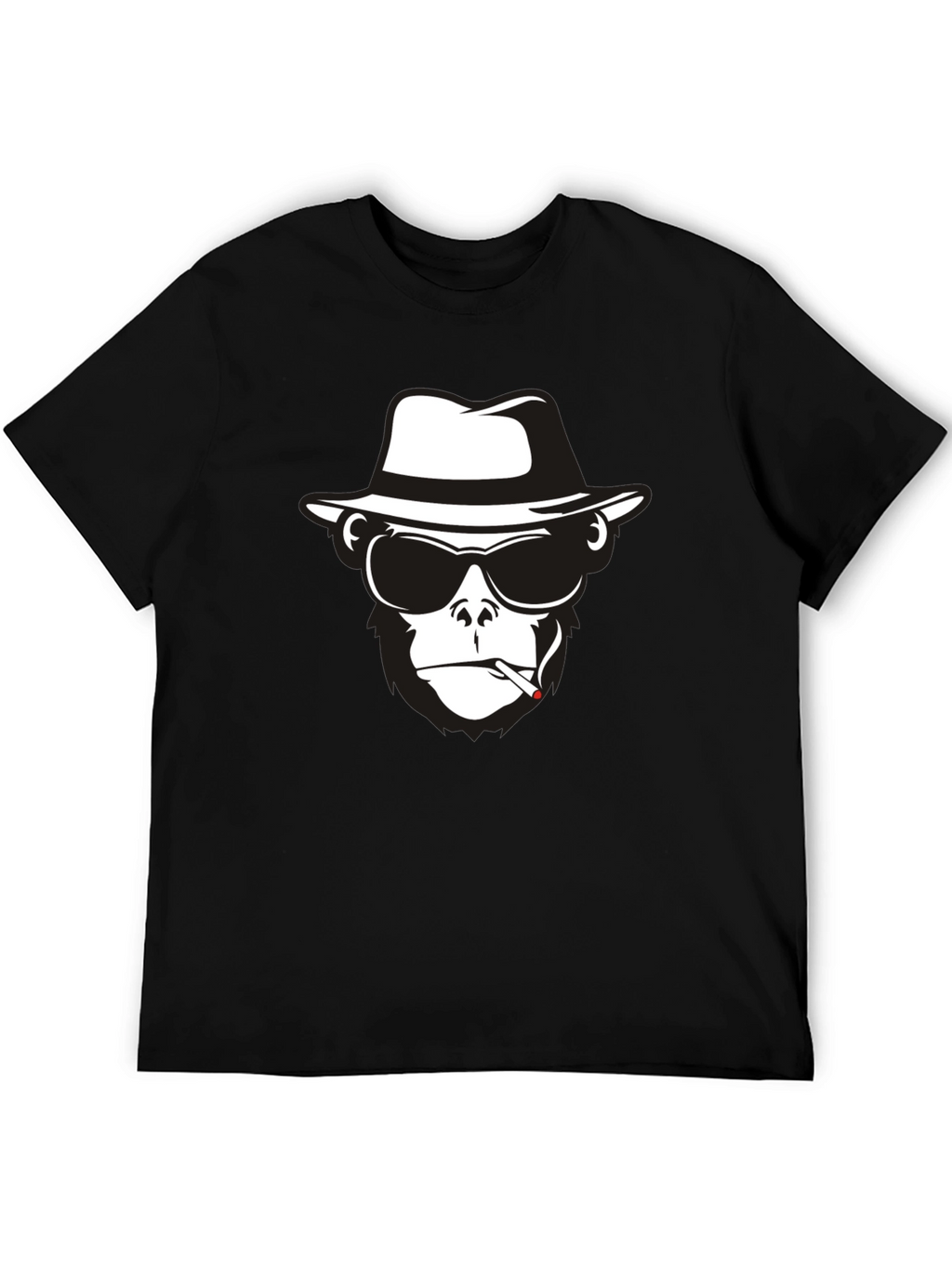 Cool Monkey Graphic Tee - Black T-Shirt