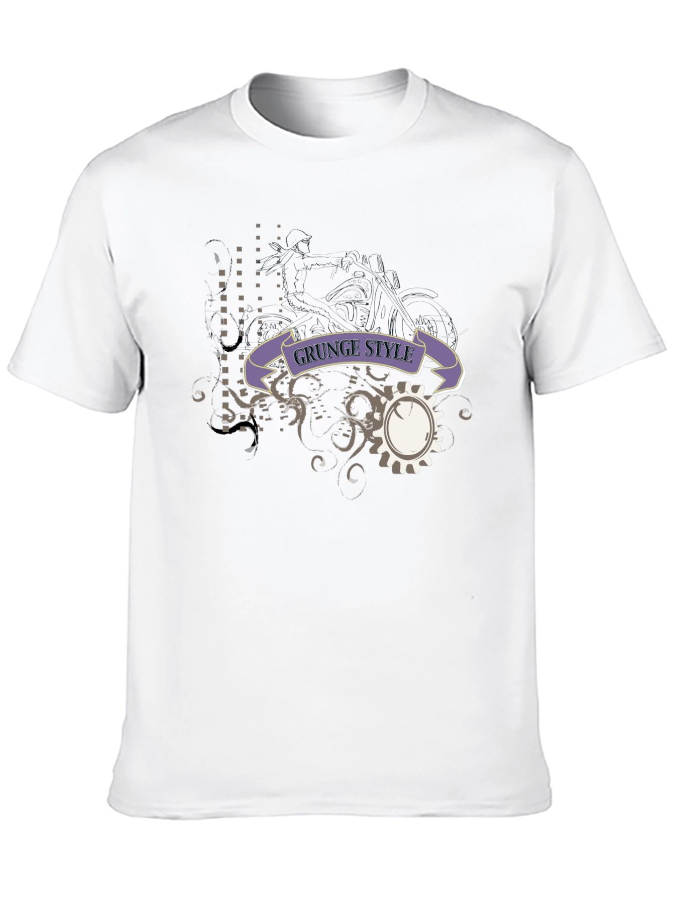Grunge Style Black T-Shirt